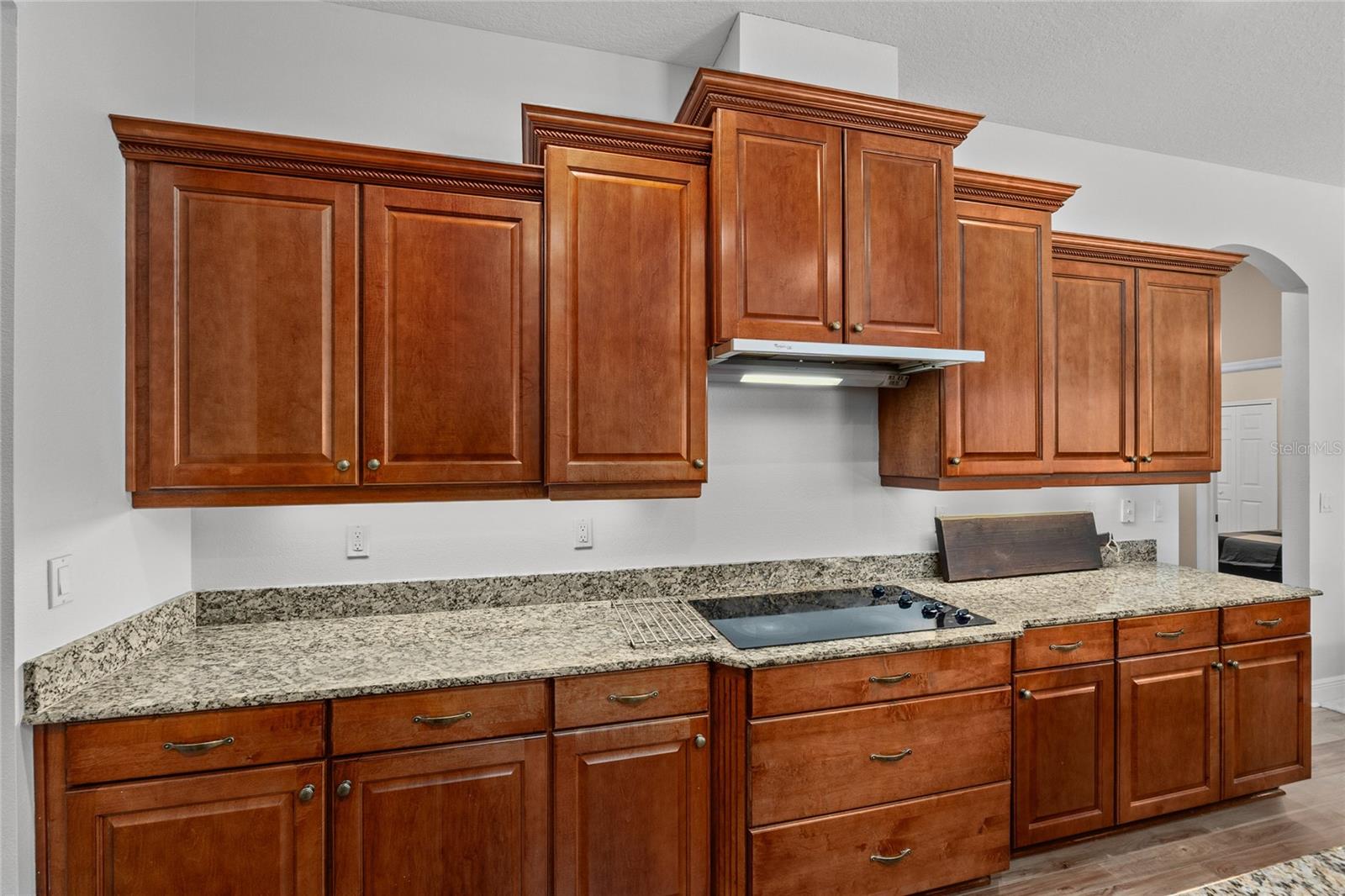 Real wood cabinets