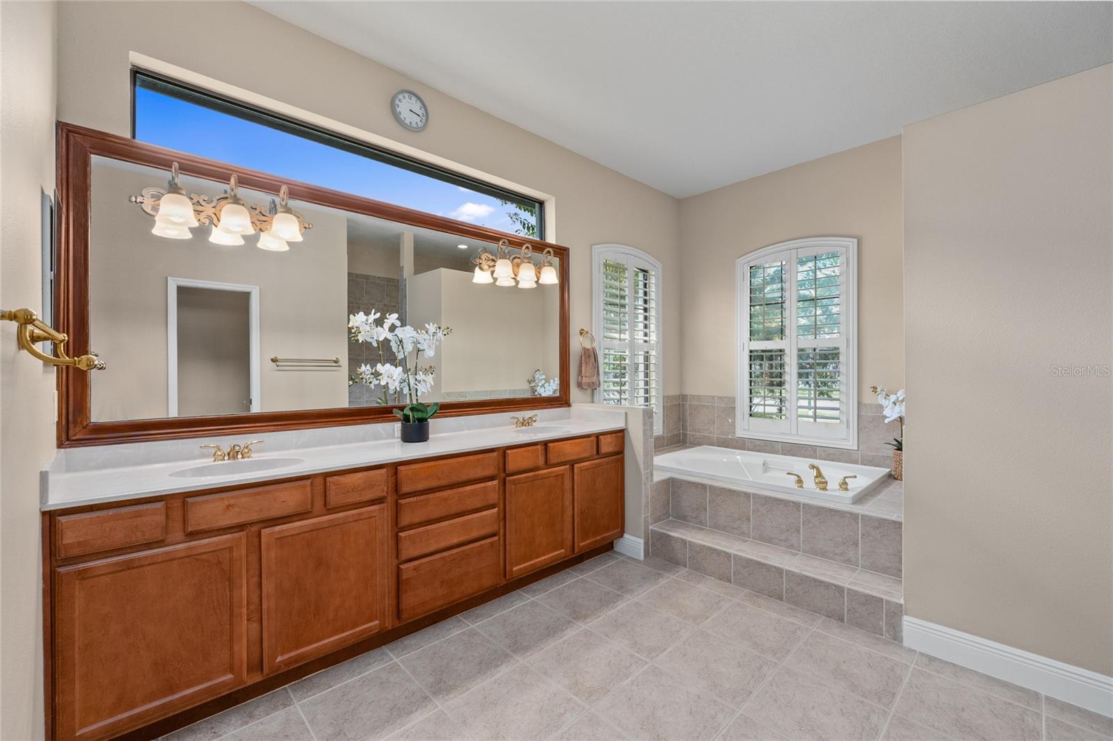 Huge Vanity in the Primary Bathroom