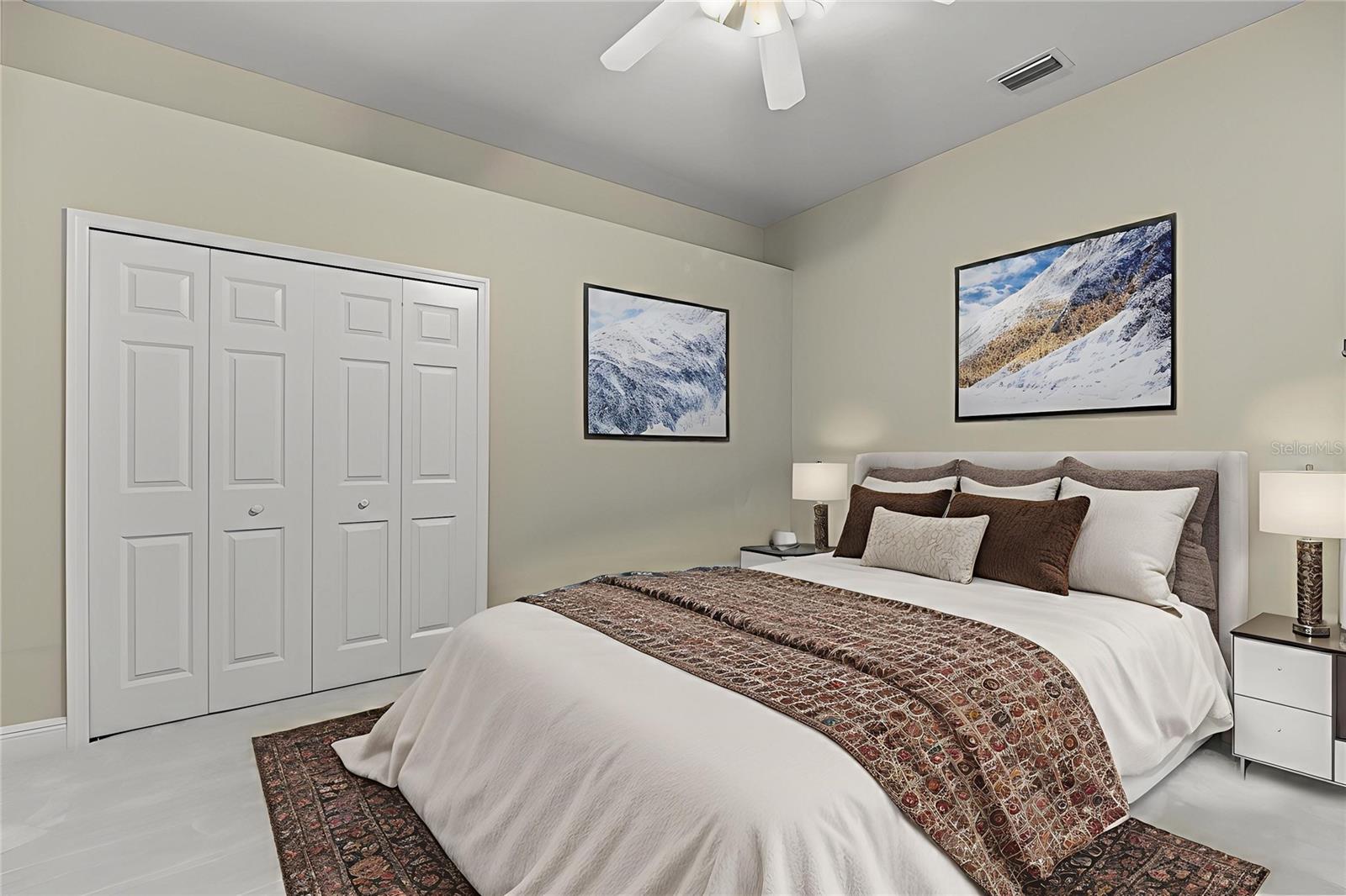 Bedroom 3 with brand new carpet