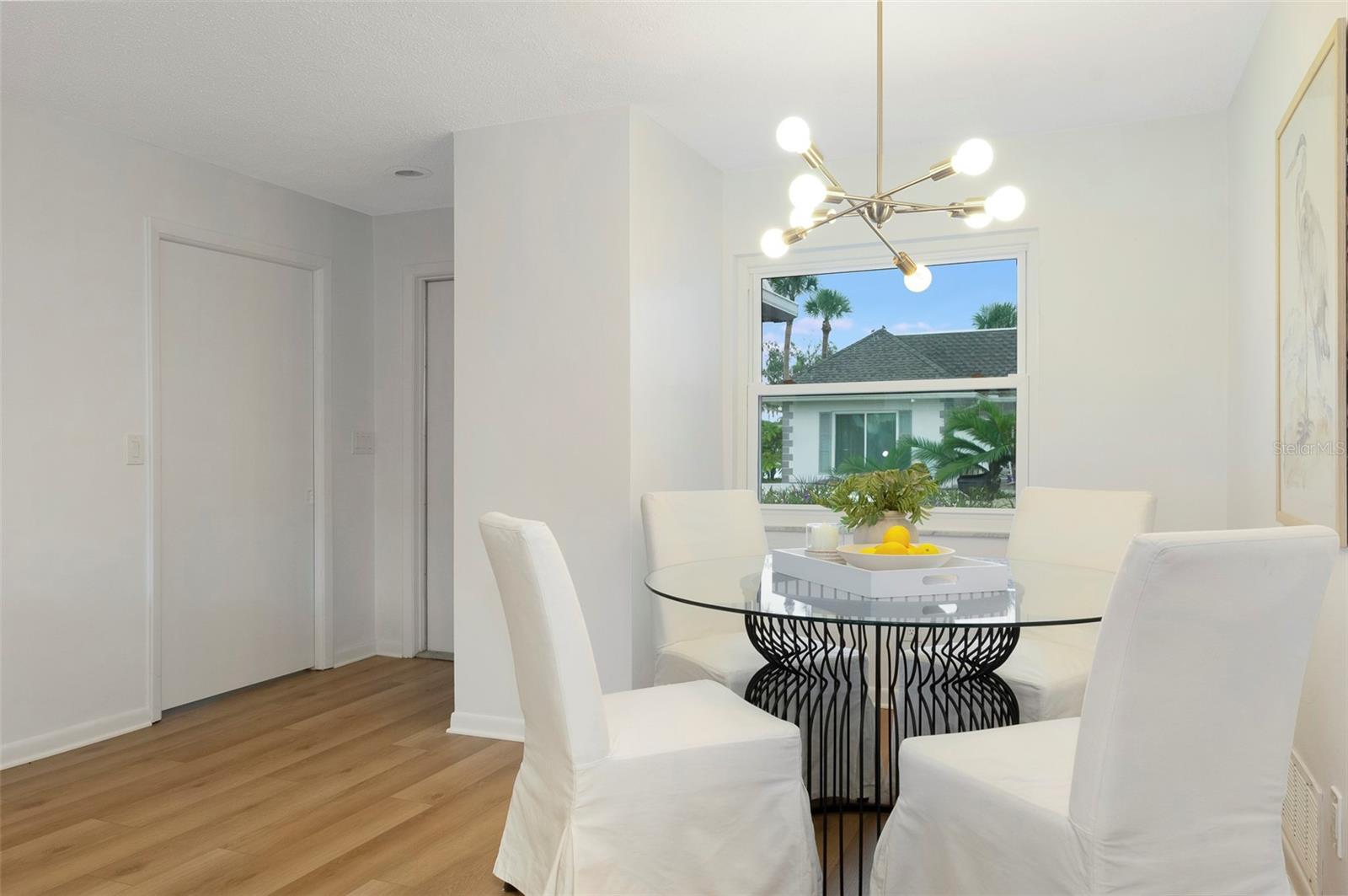 Closet at the entry, a Pocket door can close off the 2nd bedroom and bath areas!