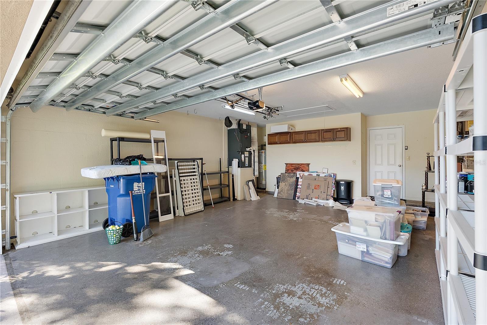 2 car garage with key pad entry