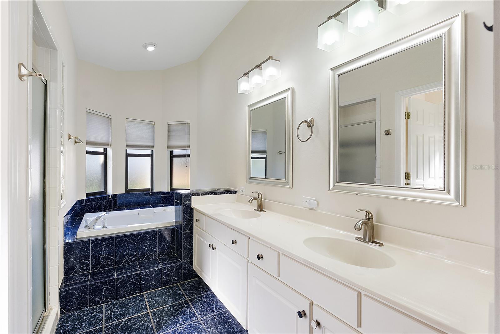 Double sinks and private water closet