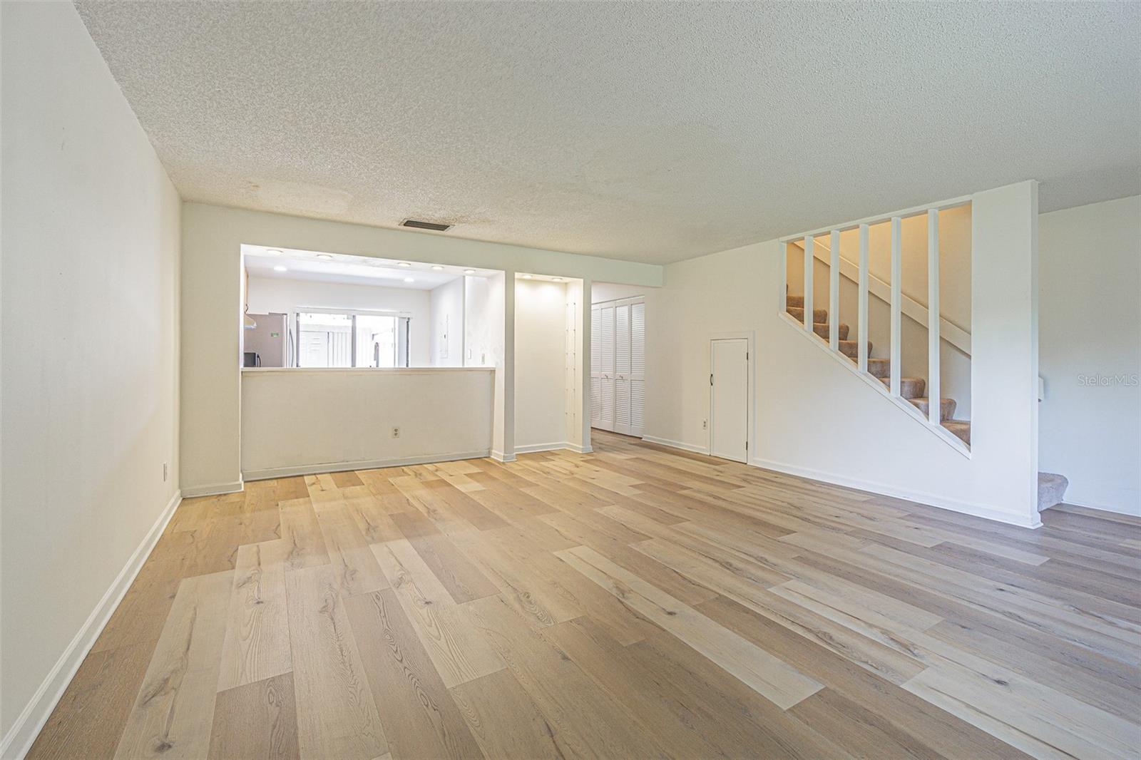 Living room to kitchen