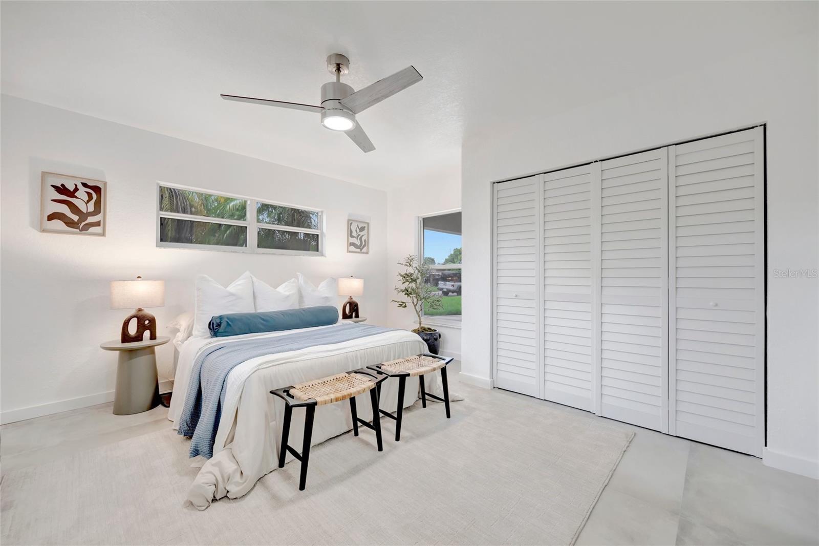 The Master Bedroom - Double Closets