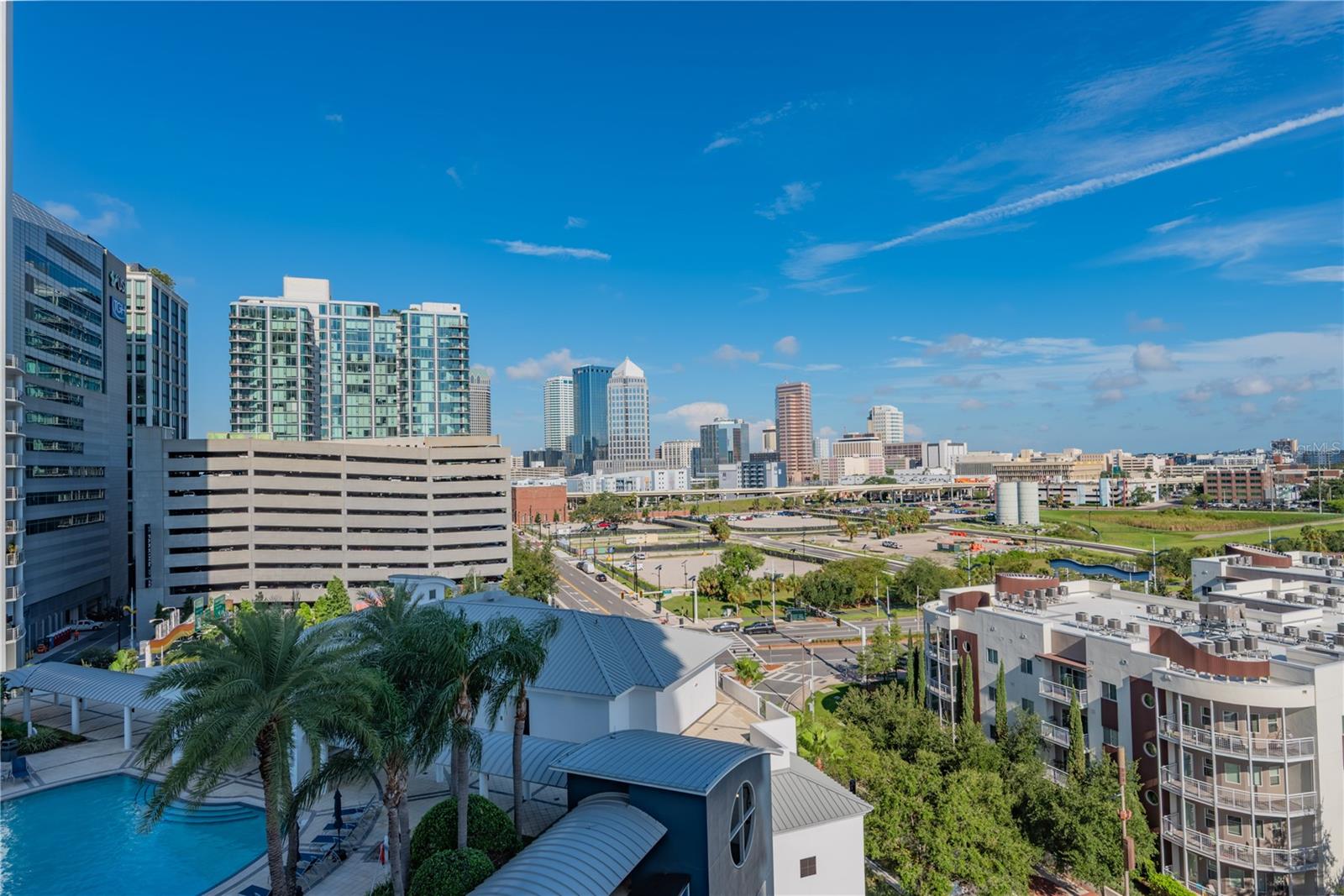 Westerly view of Downtown from the Balcony