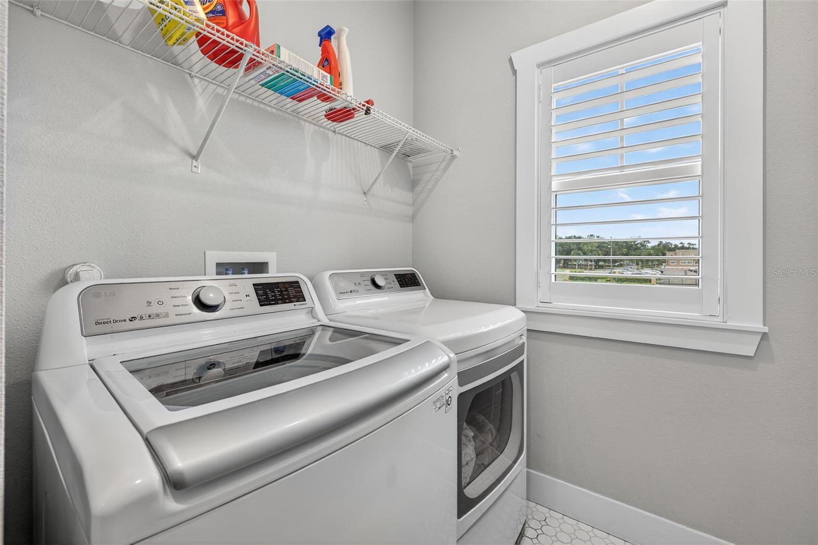 Upstairs laundry room
