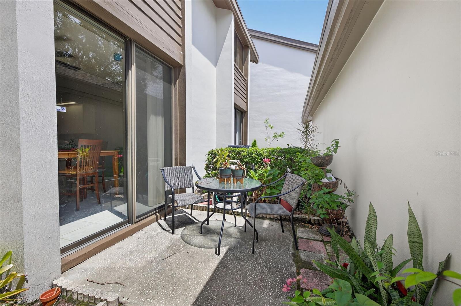Patio off of kitchen