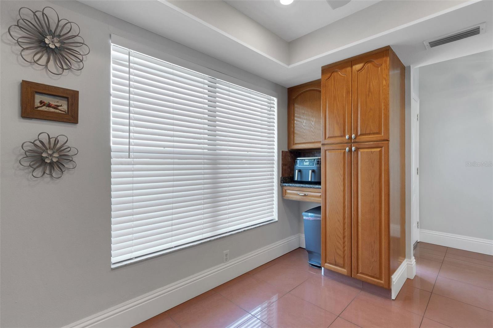 Pantry with versatile desk area