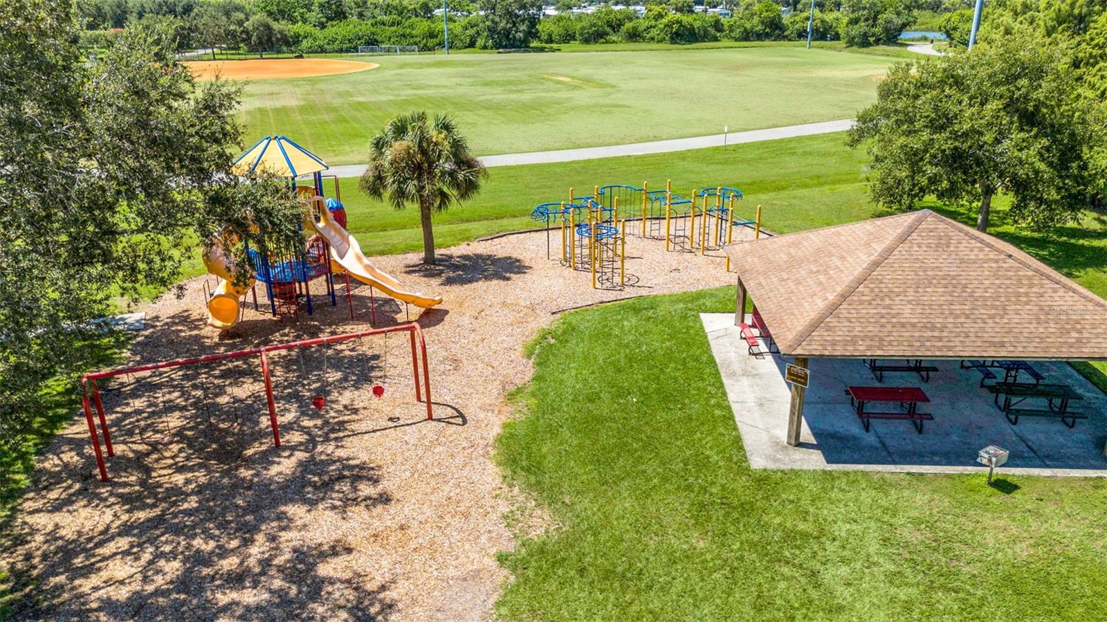 Playground with restrooms