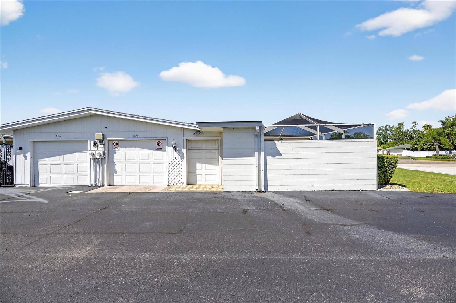 Rear of property