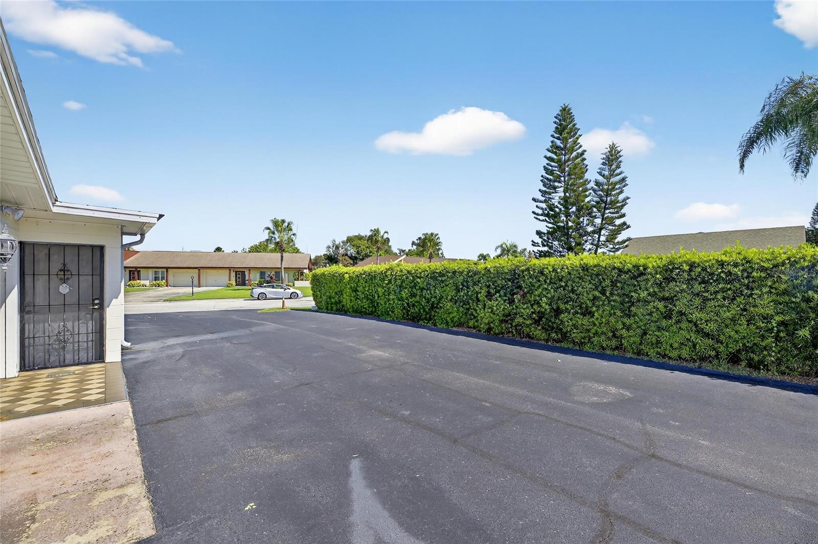 Rear of property