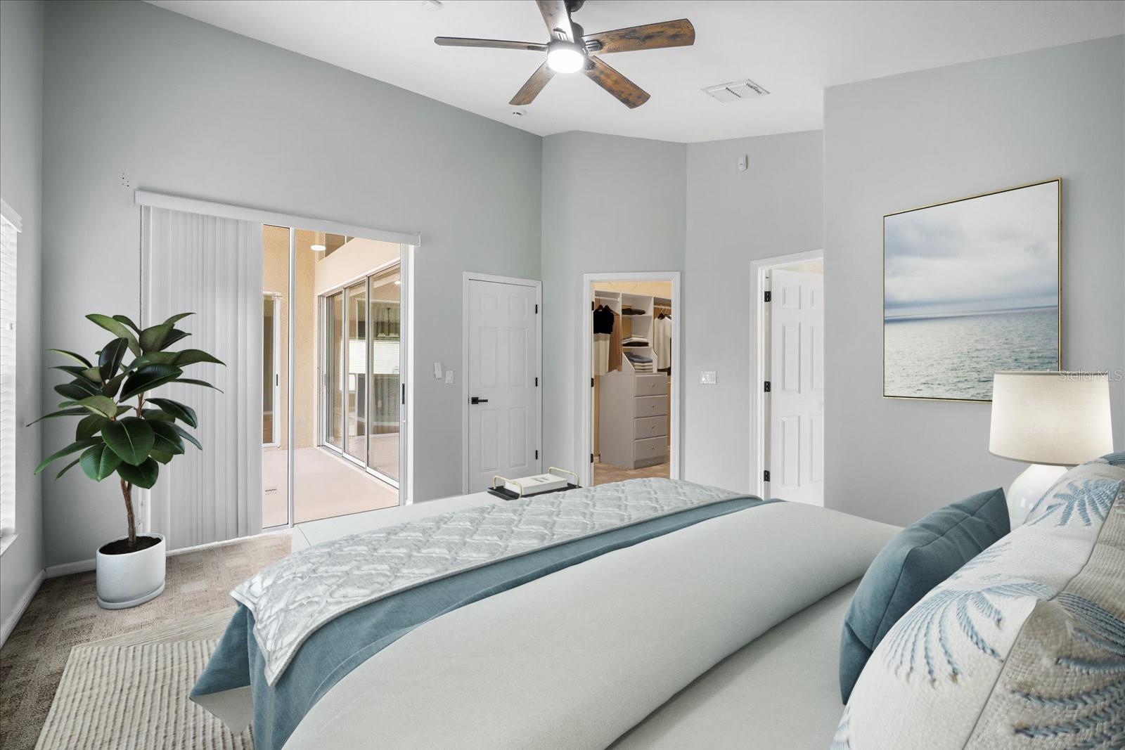 Staged Primary Bedroom