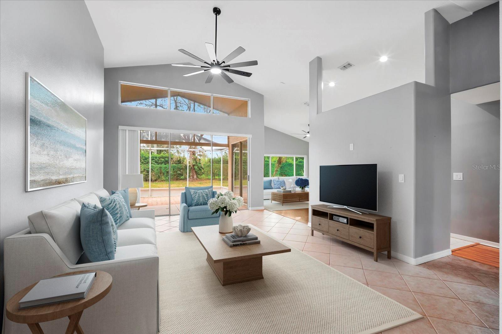 Staged living area