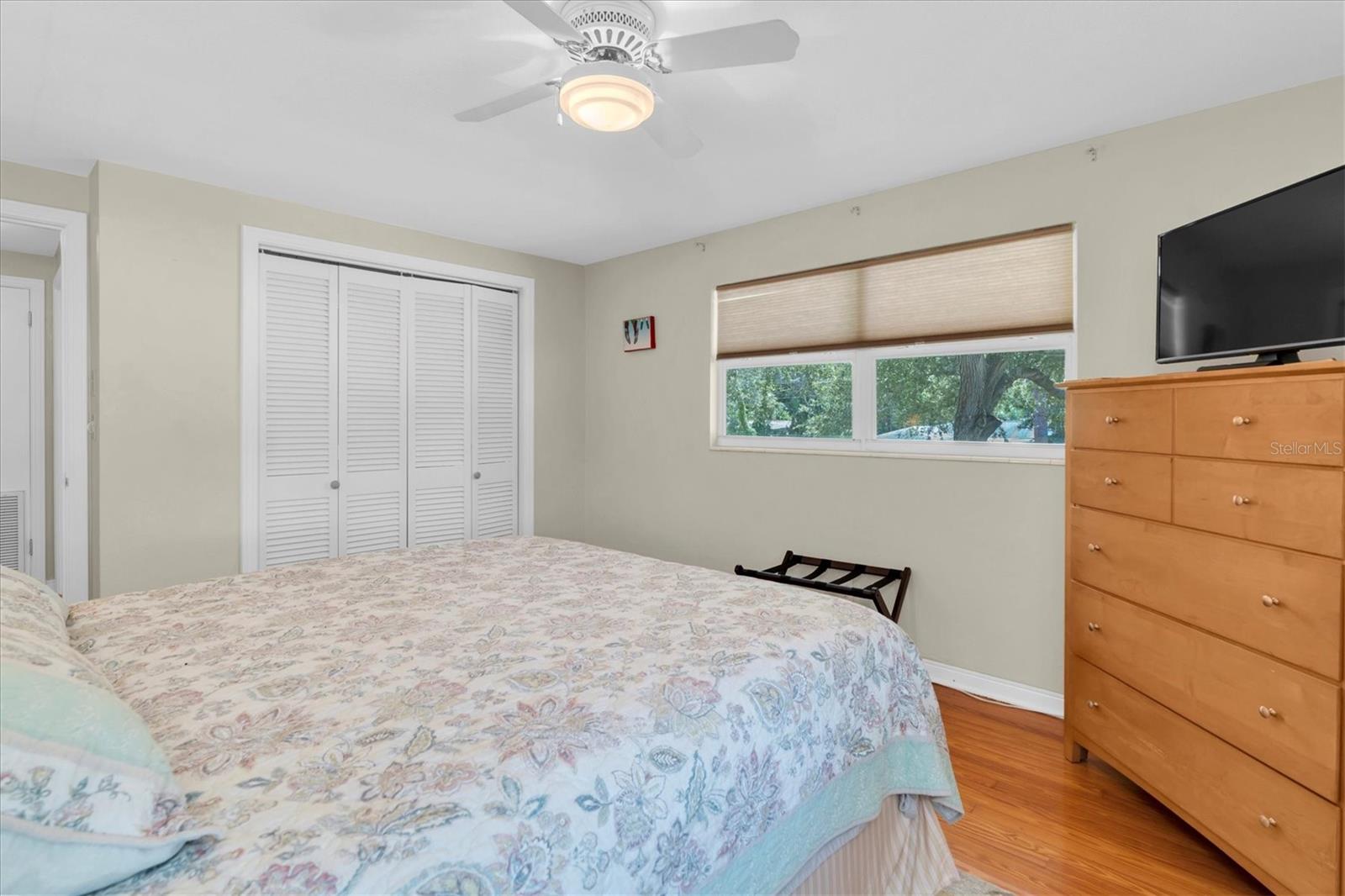 Upstairs Bedroom #5 - Hardwood floors - Custom closet organizers