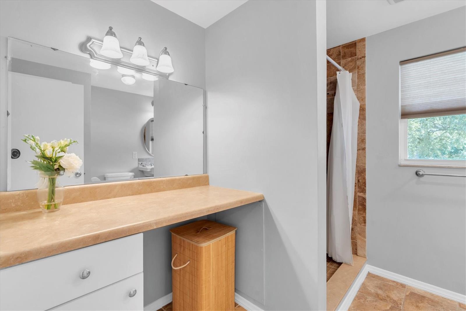 Upstairs bathroom vanity