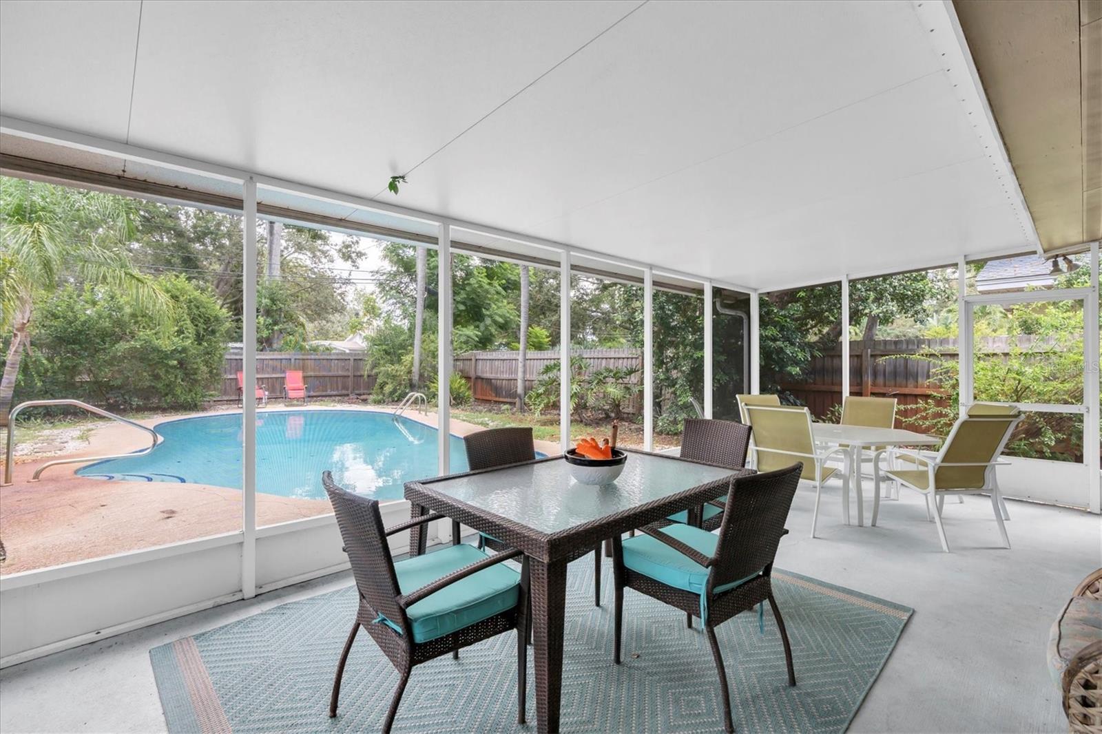 Spacious Lanai - Two Screen door exits