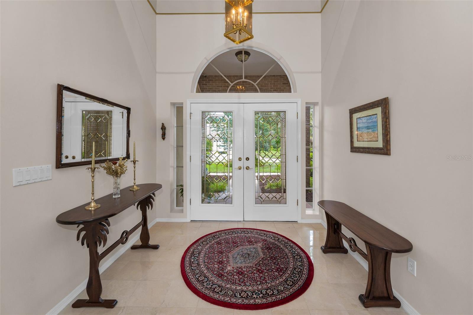 Elegant Marble Foyer