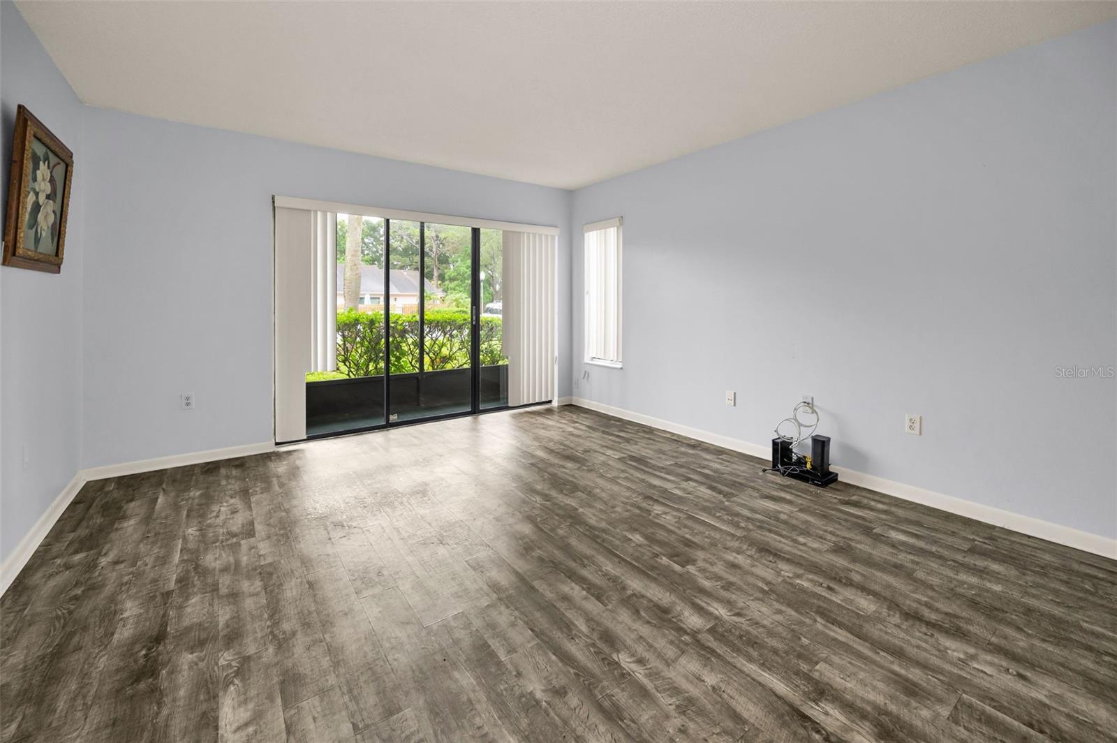 View of slider door to patio