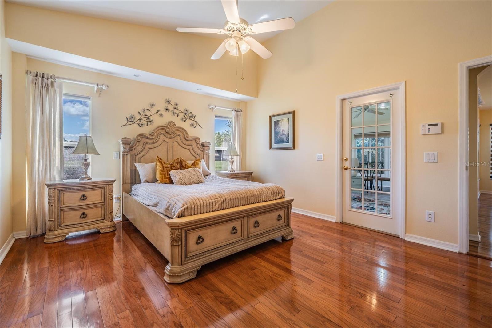 Primary bedroom with access to patio