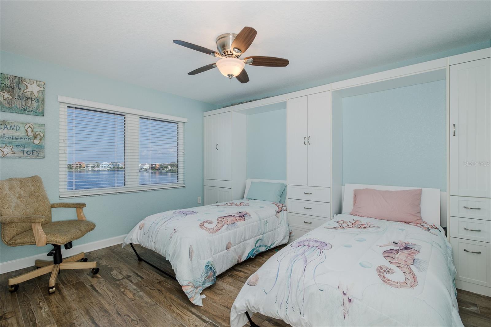Bedroom 2 enjoys River and Gulf views also.  Incredible views in this condo.