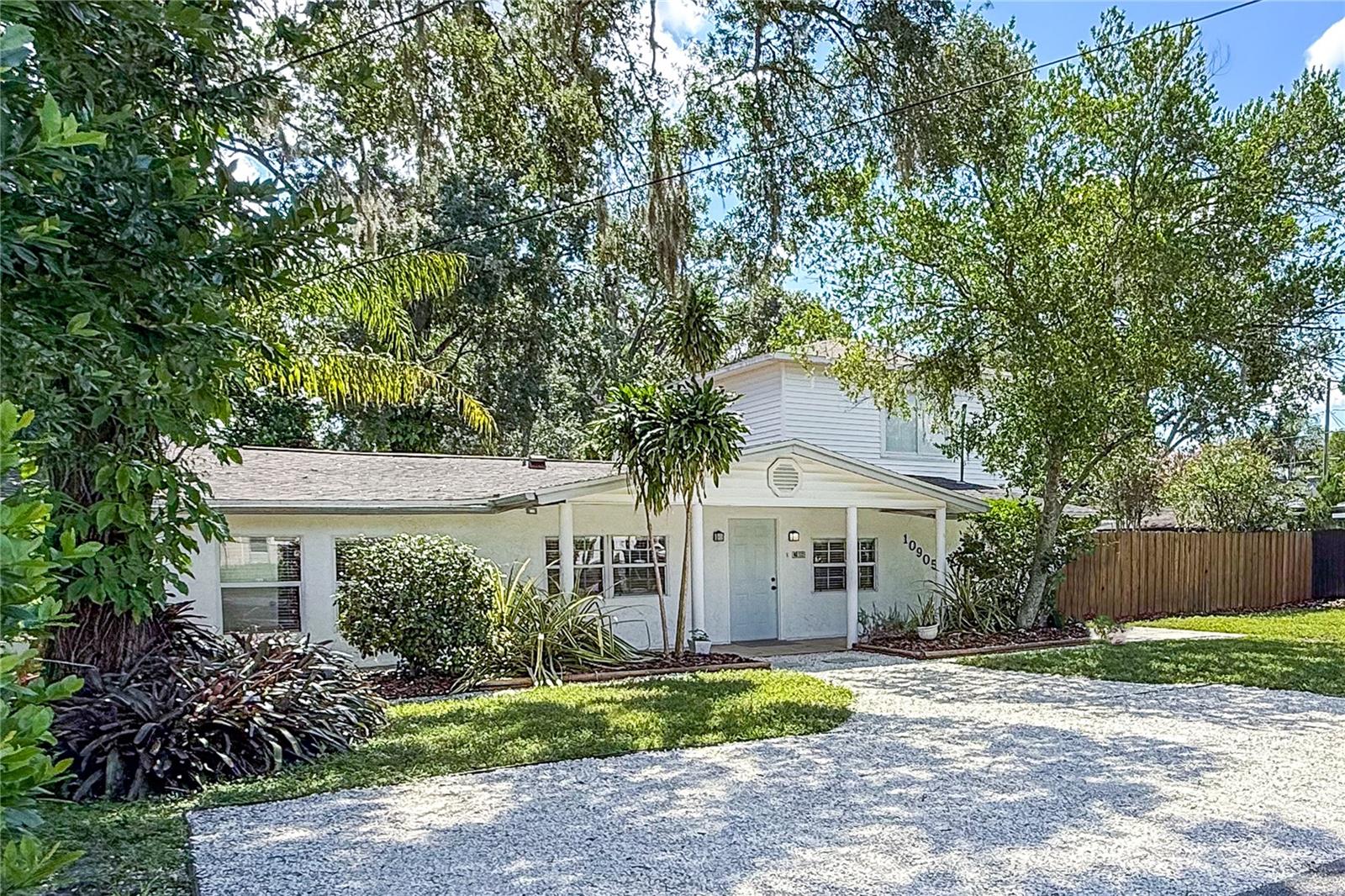2 story addition on right side of house.
