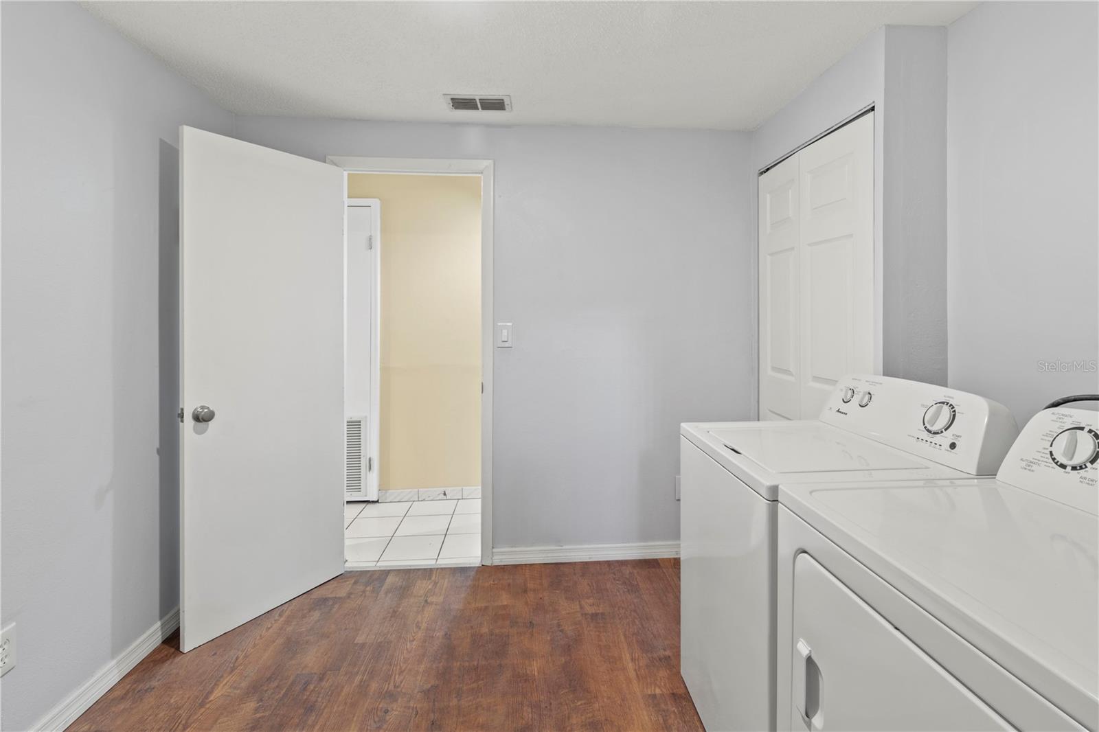 Laundry room (connects house and addition)