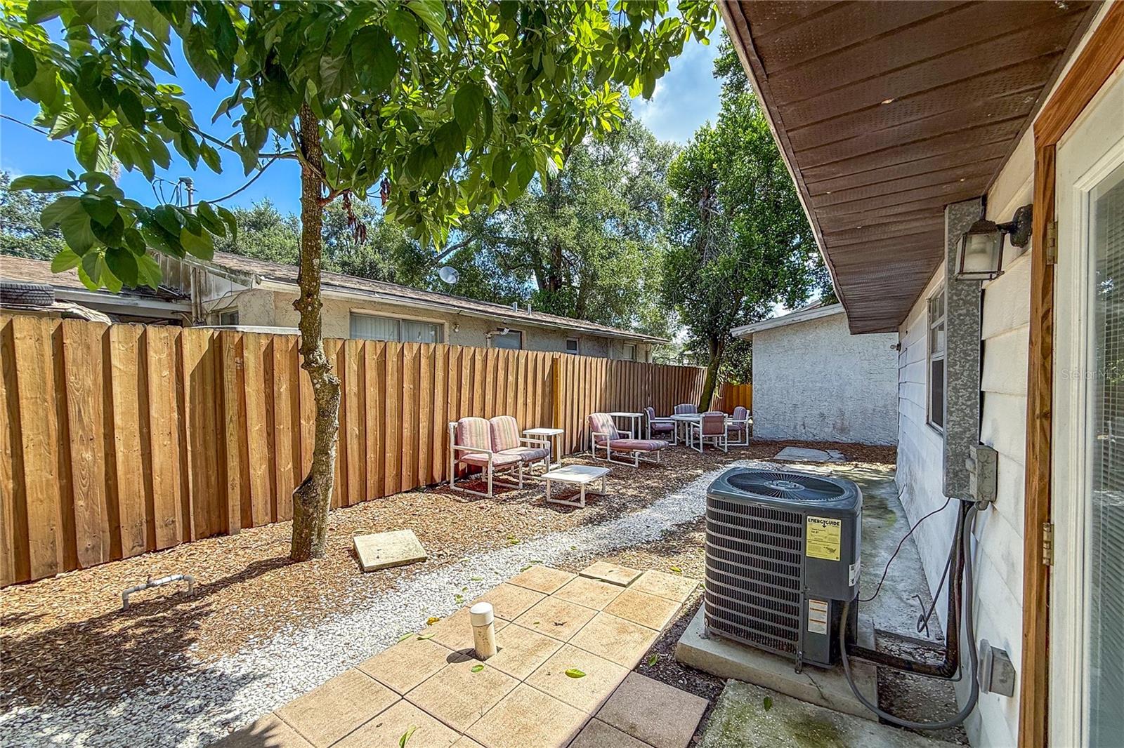 Side yard off Kitchen.