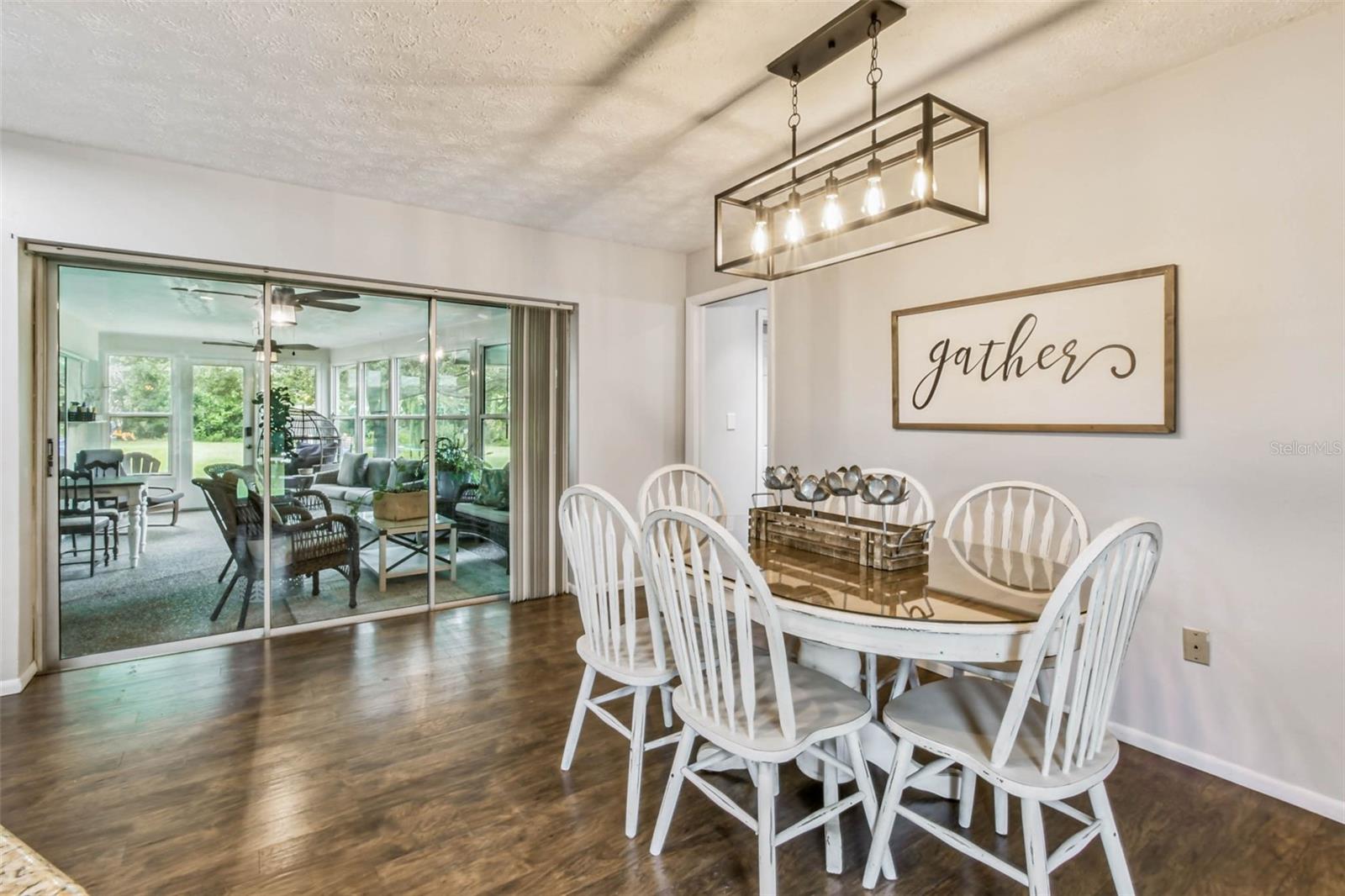 There is so much natural light throughout this home.