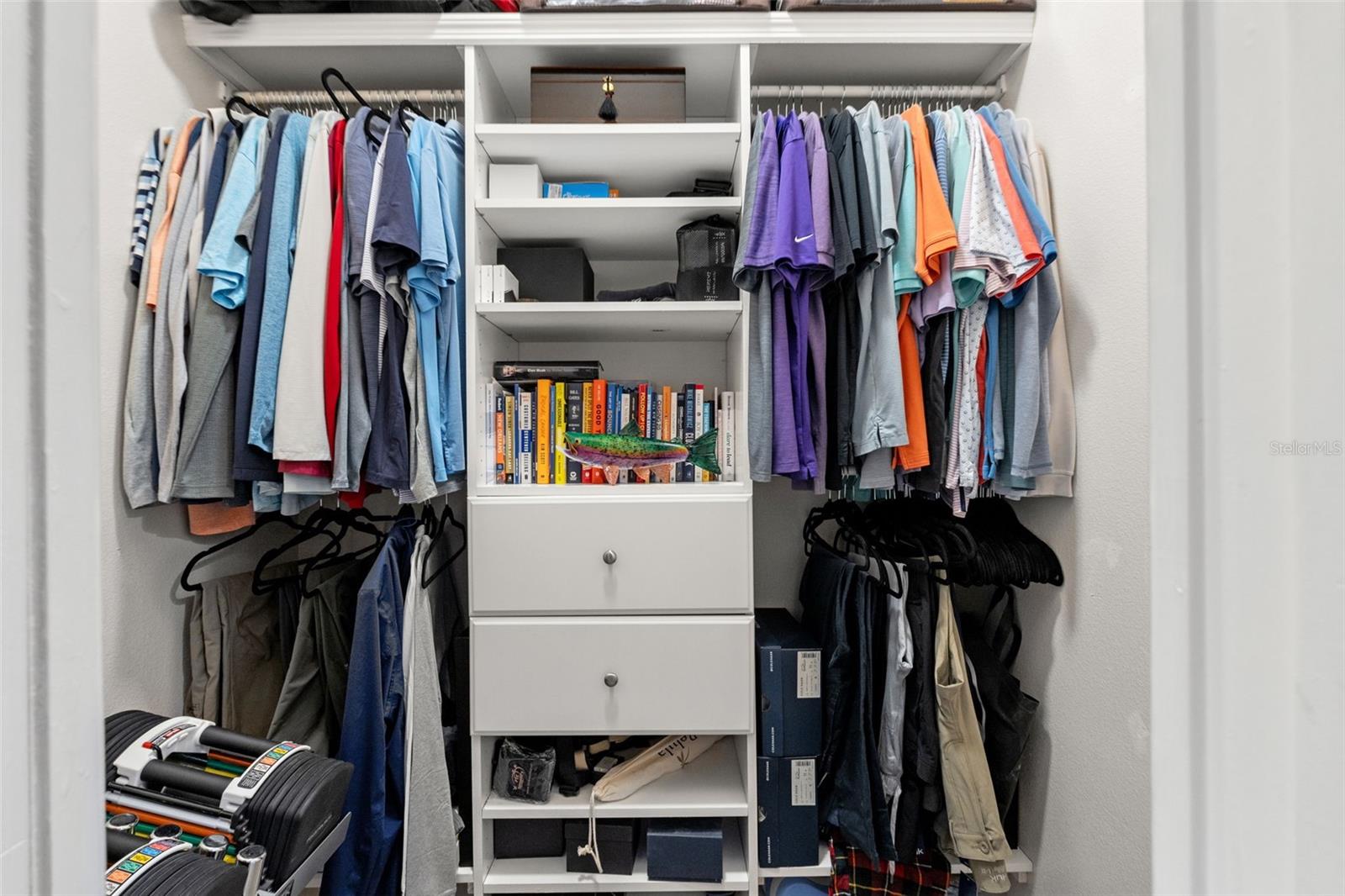 The second walk-in closet includes additional built-ins and clever storage solutions, perfect for maximizing space and function.