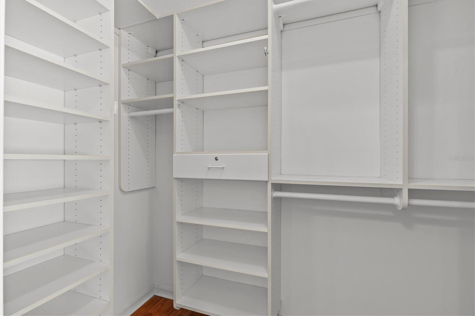 2 walk in closets