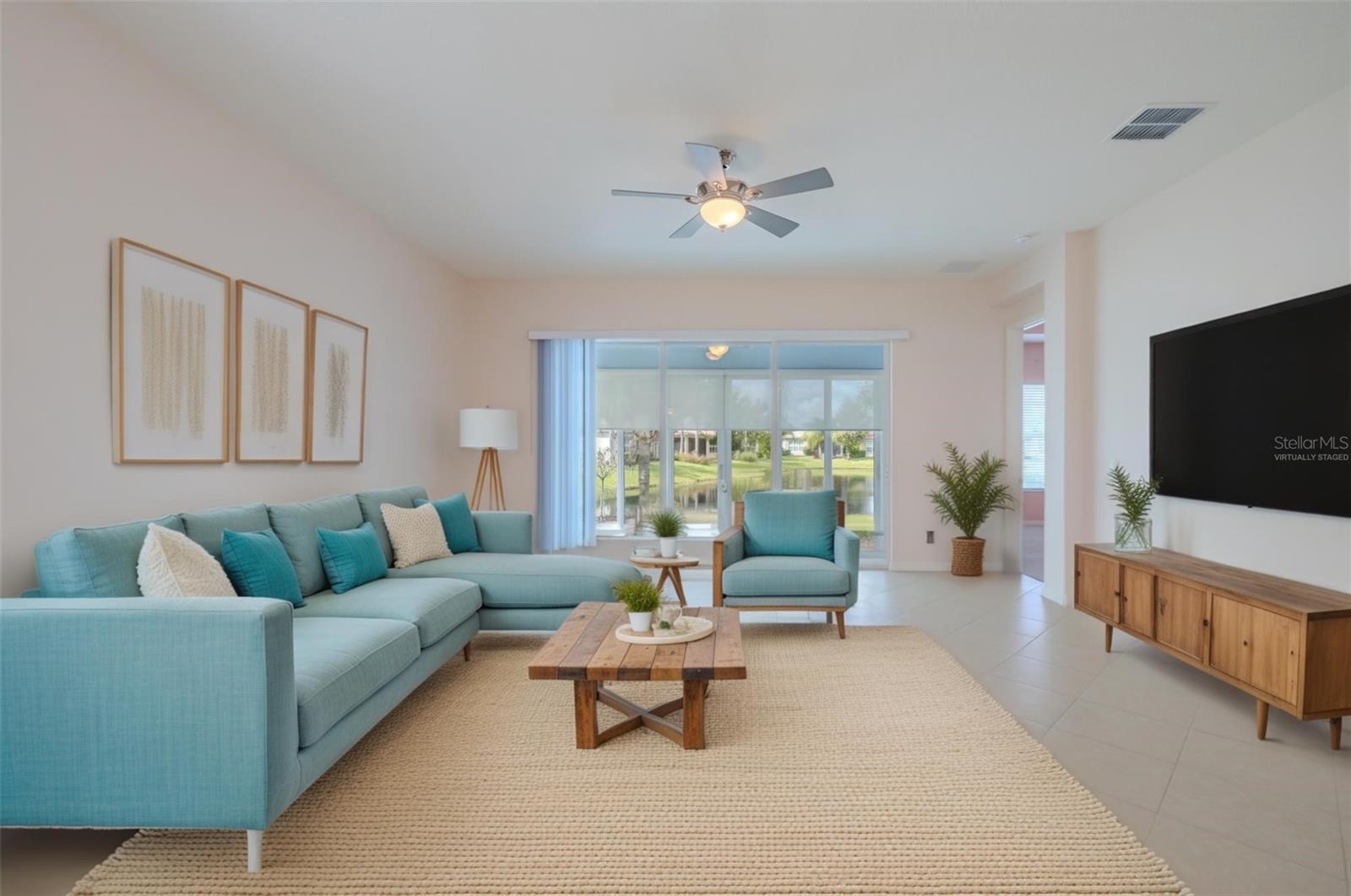 Virtually Staged Great Room