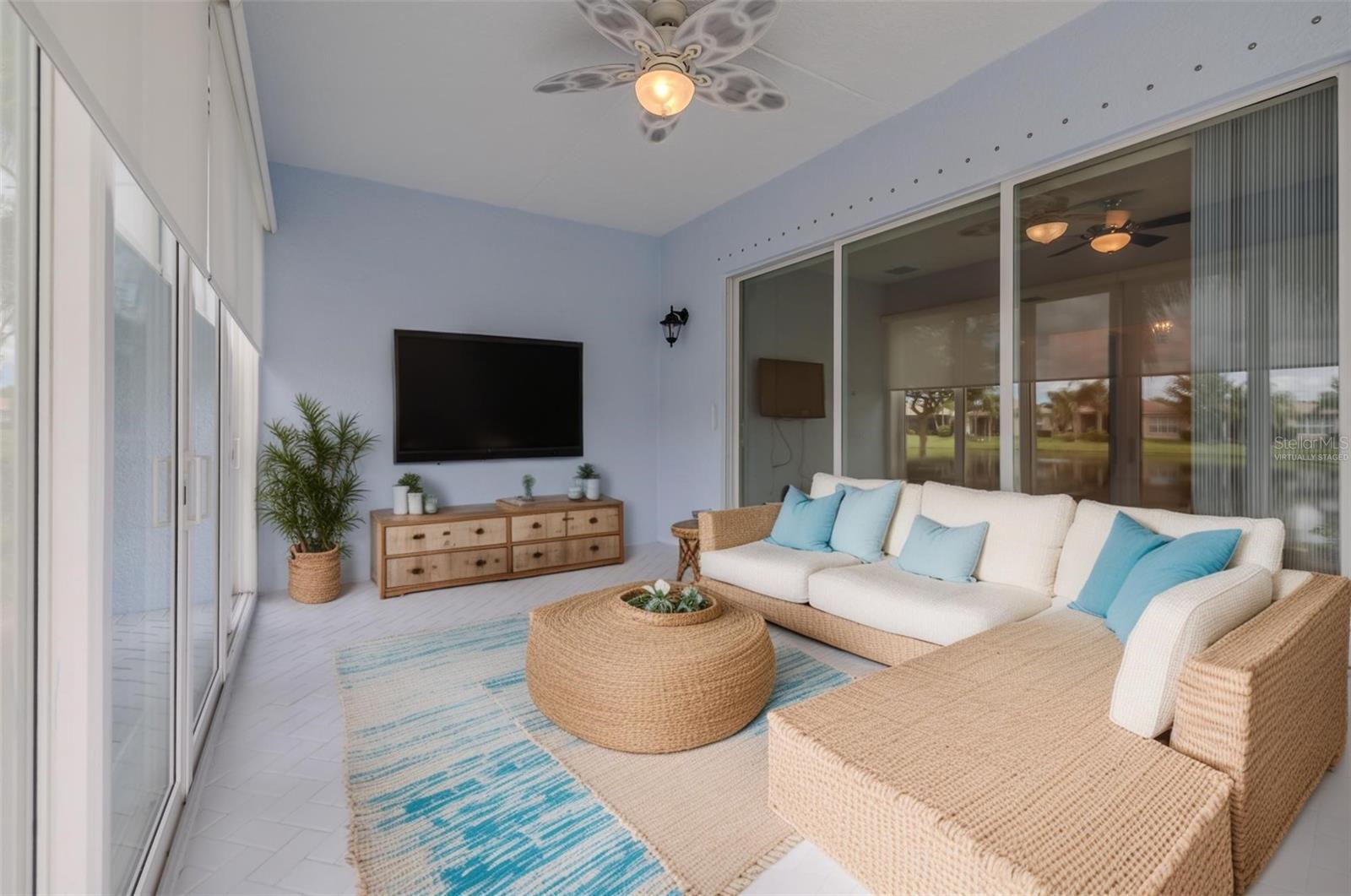 Virtually Staged Florida Room