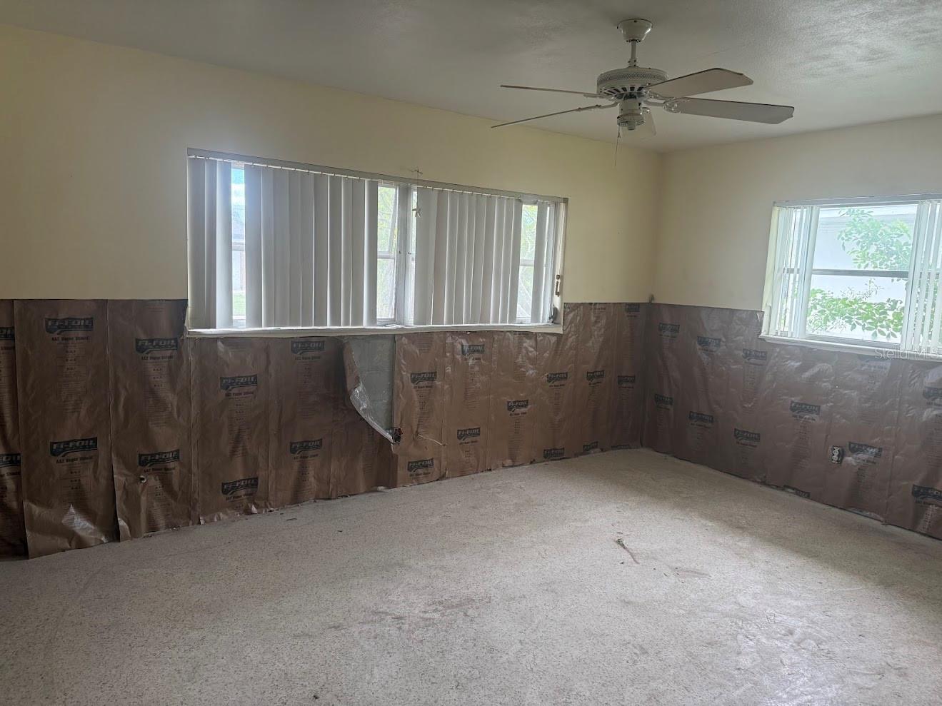Terrazzo floors, spacious and ready for a remodel.  The primary bedroom is spacious!