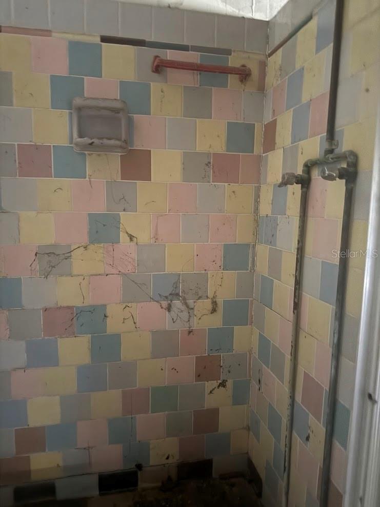 This is the shower in the garage.