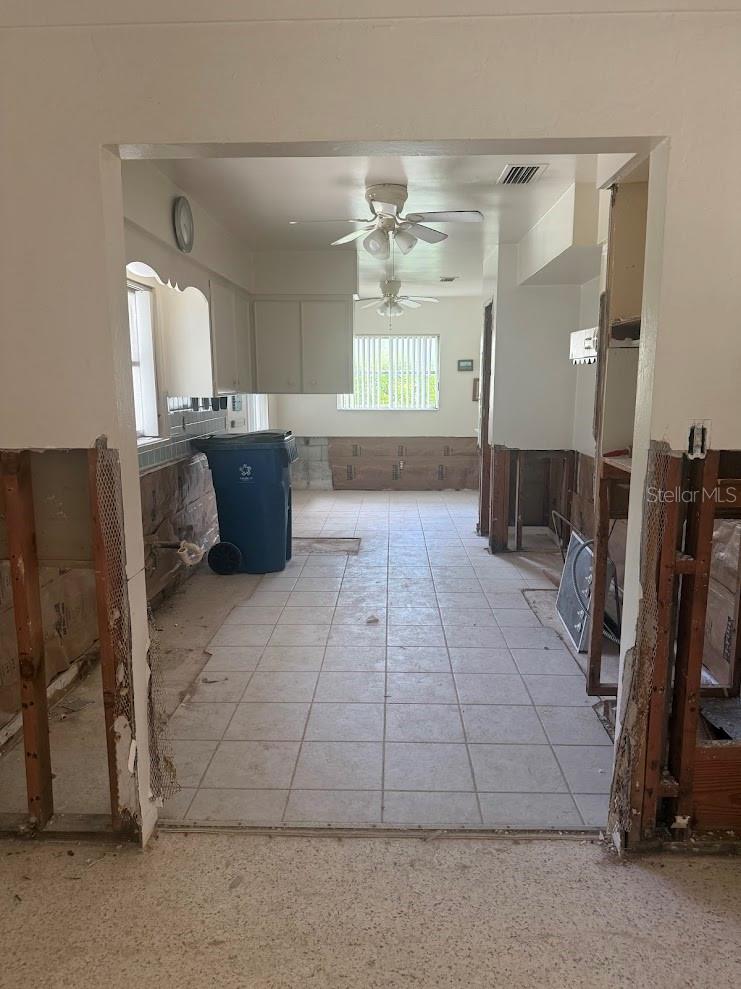 The kitchen was designed right next to the formal dining room.
