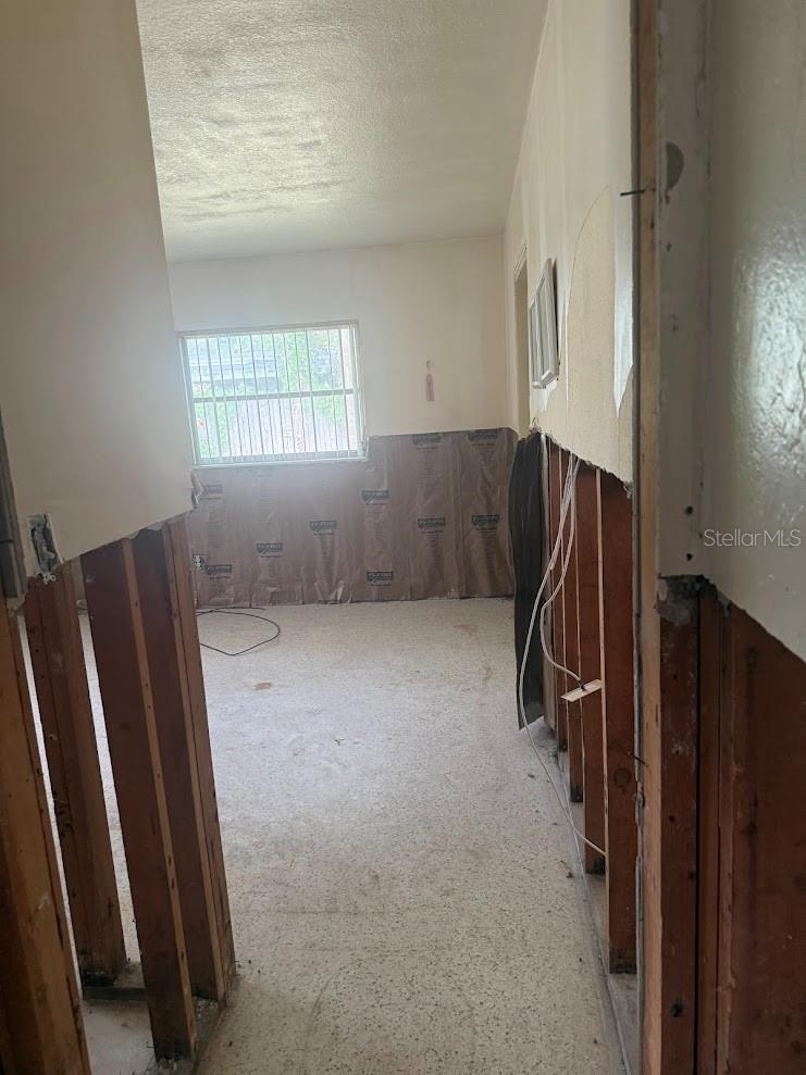 The bedrooms have a split plan.  This is the entrance to the primary bedroom.