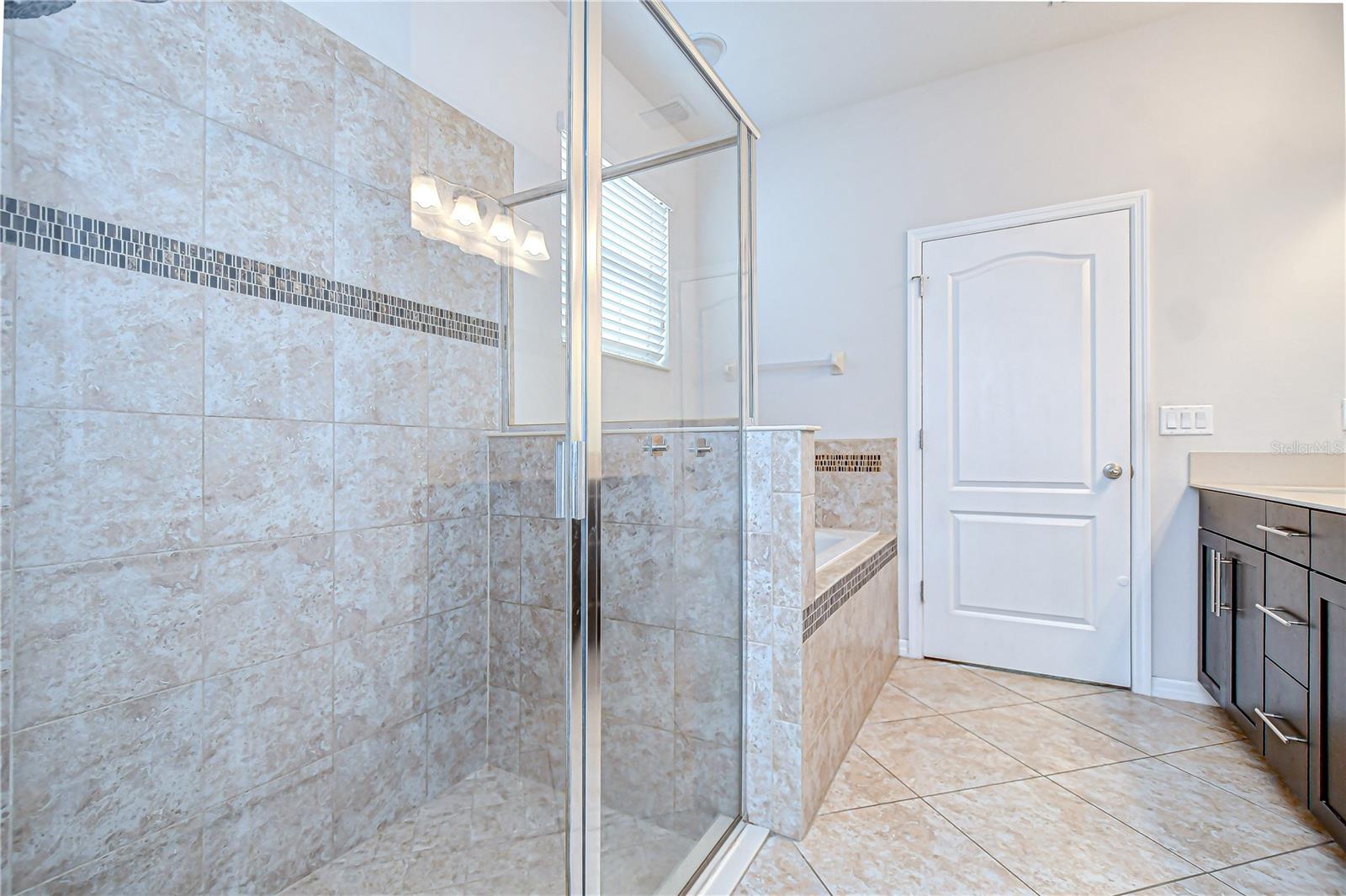 Glass shower!