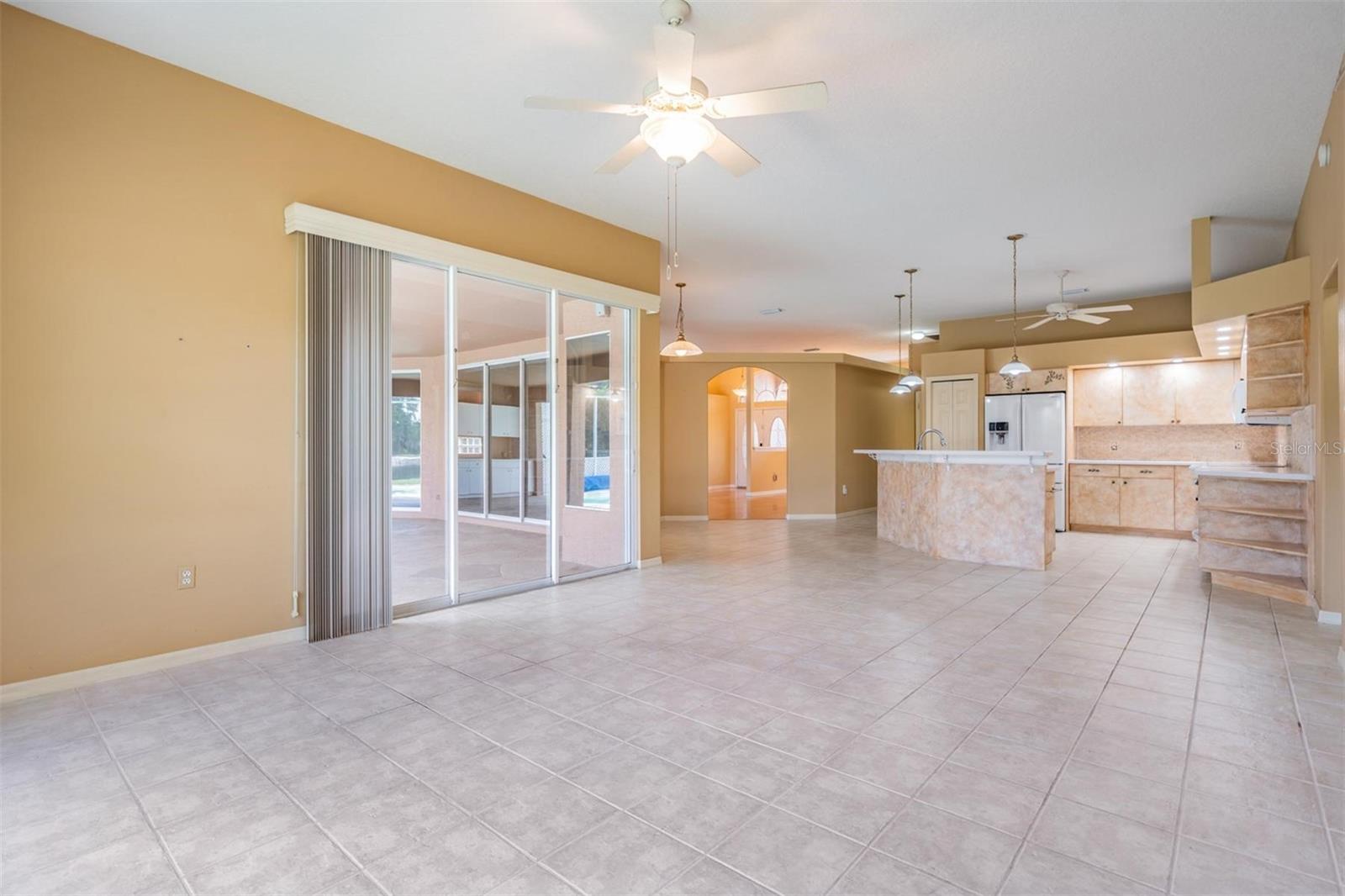 Kitchen with direct exterior access