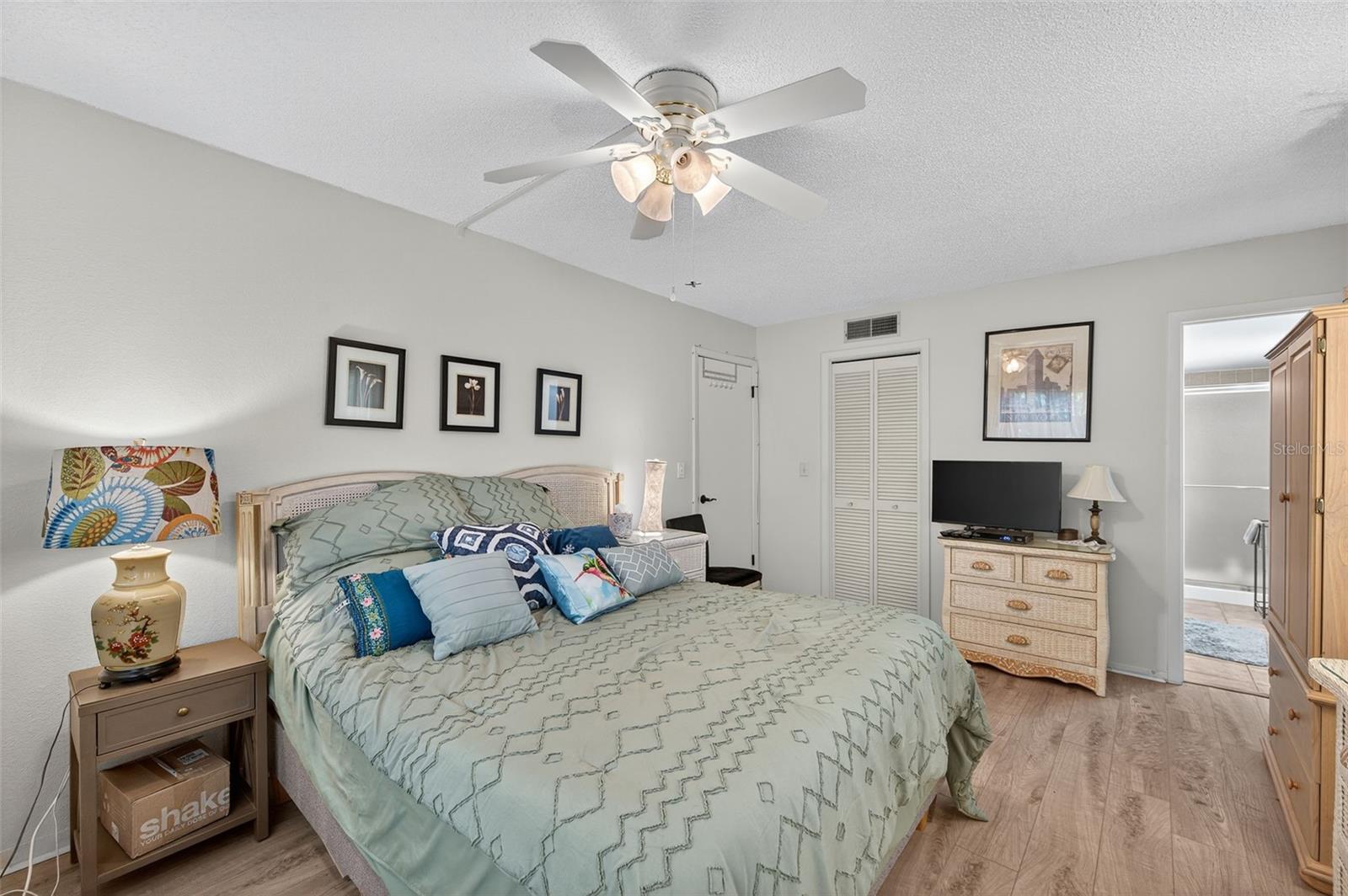 Primary Suite with walk in closet and en-suite bathroom