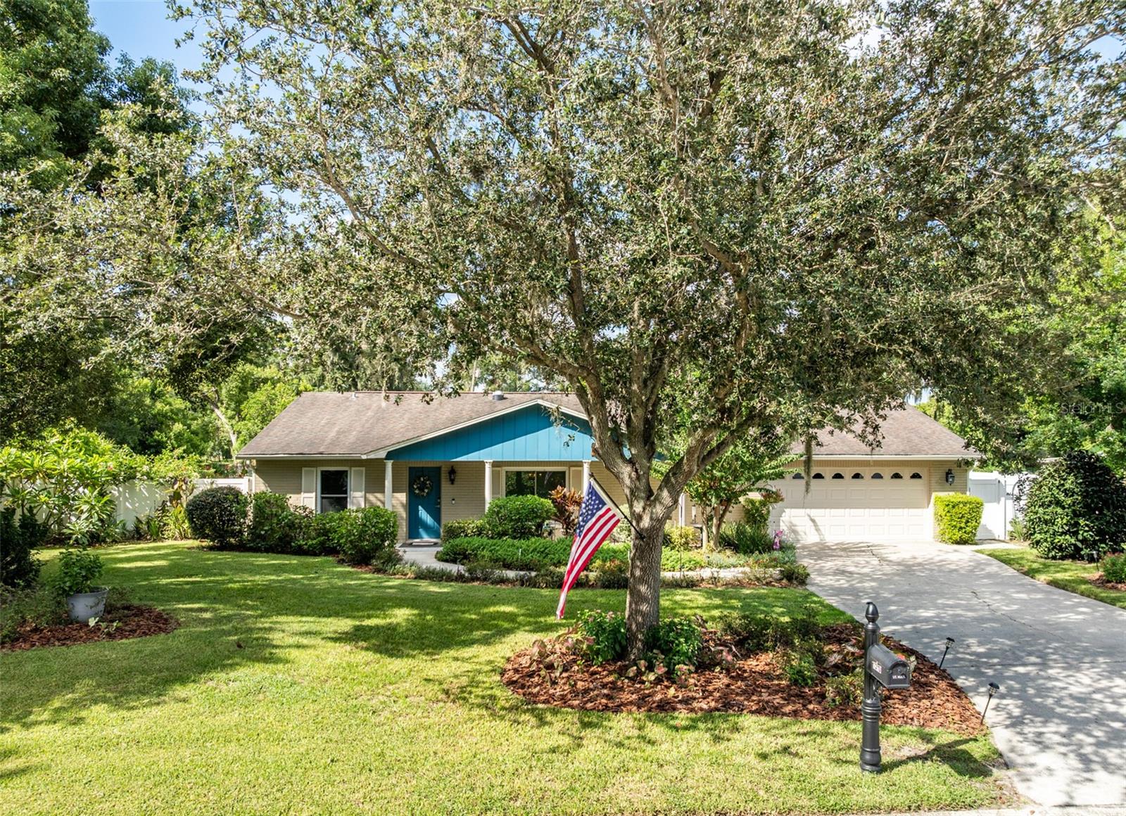 Lushly Landscaped Yard