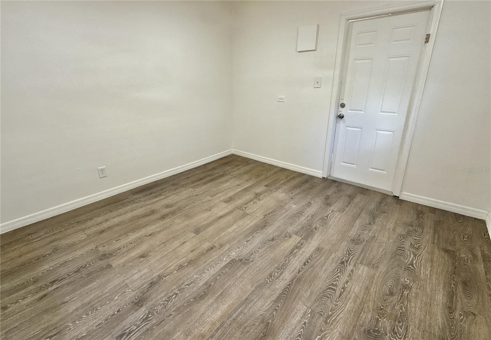 Living room in studio apartment