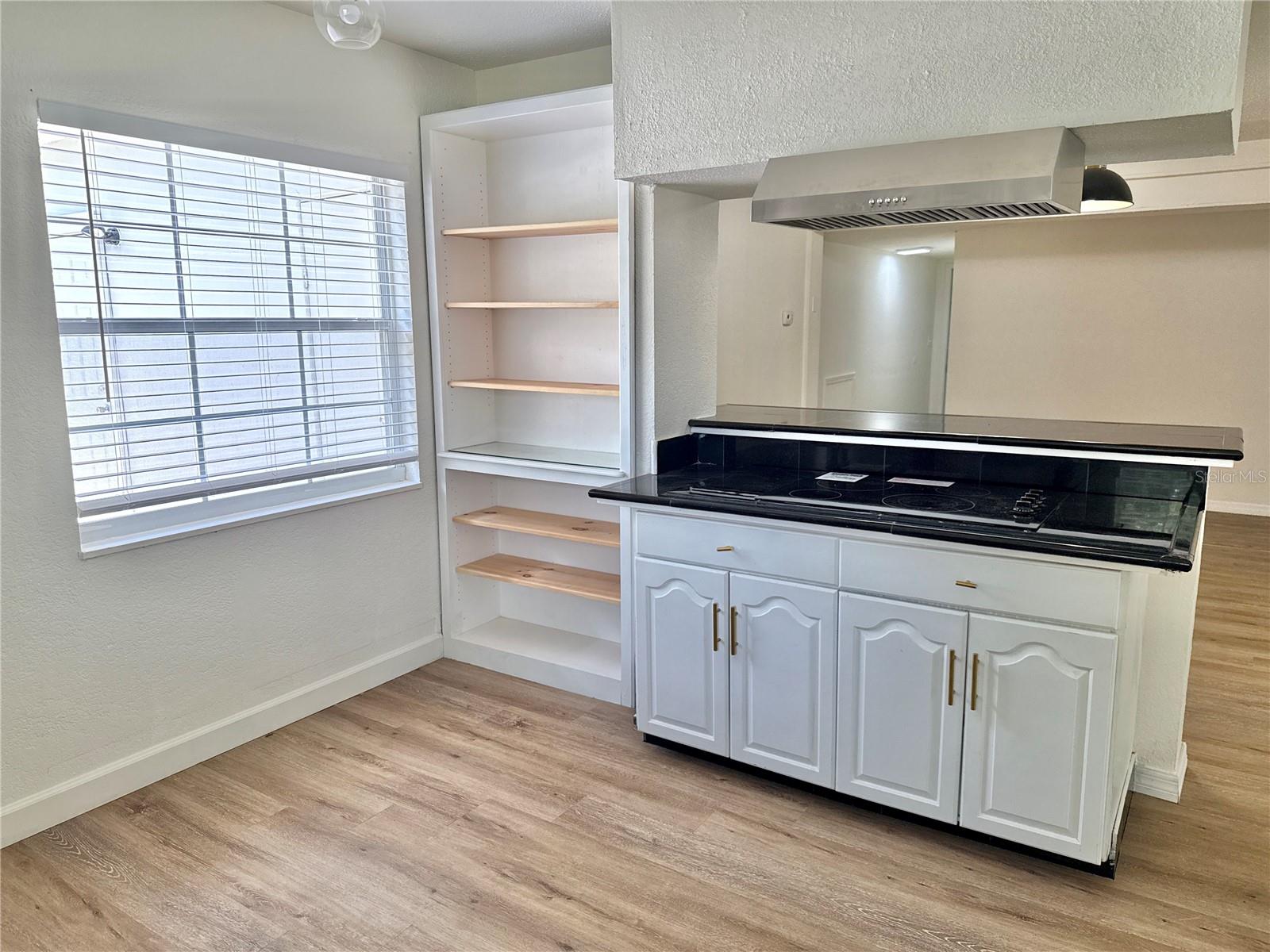 island with cooktop