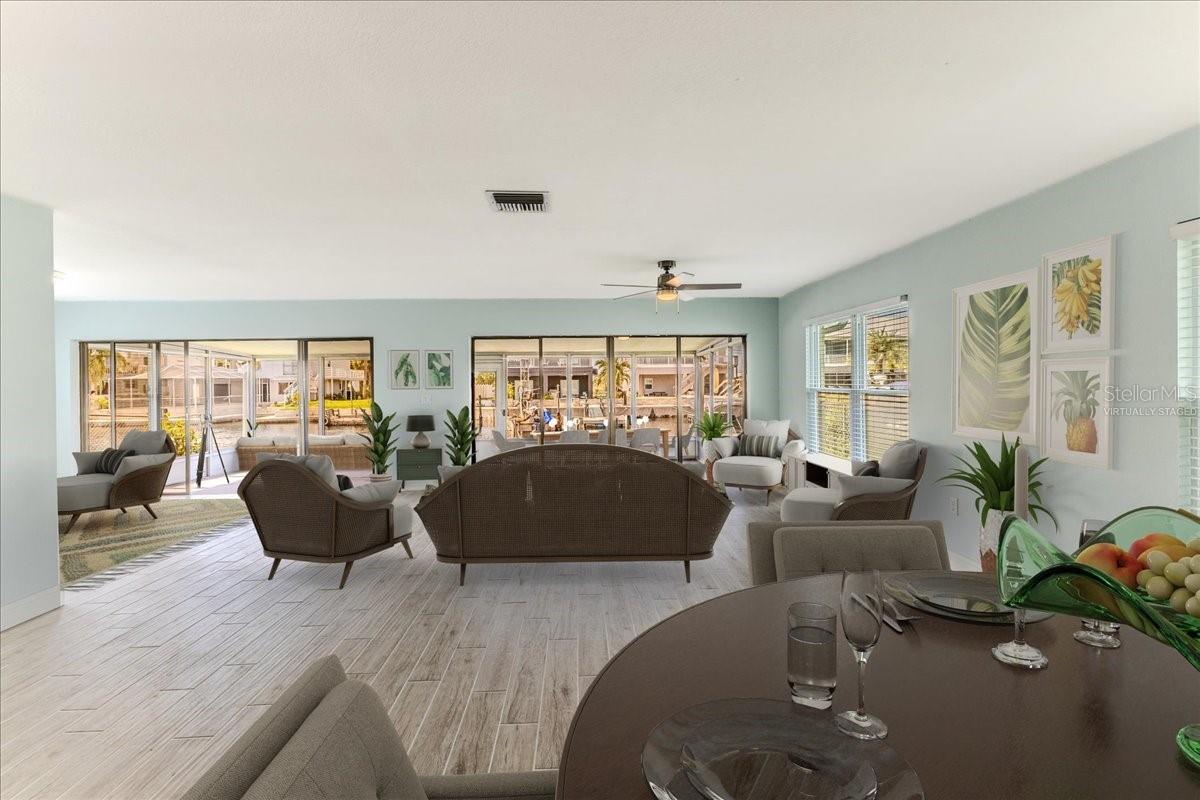 Virtually Staged Great Room