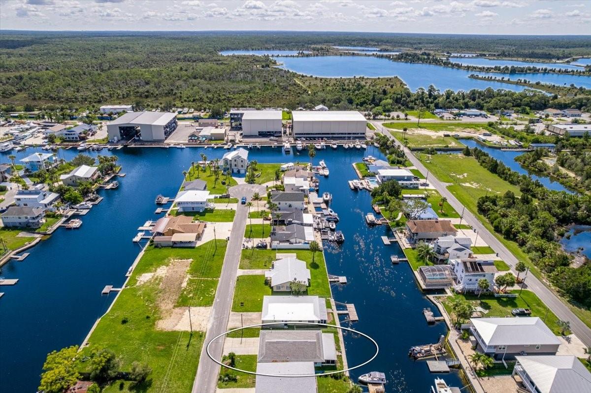 Just Around the Corner to the Marina, & Tropical Grille