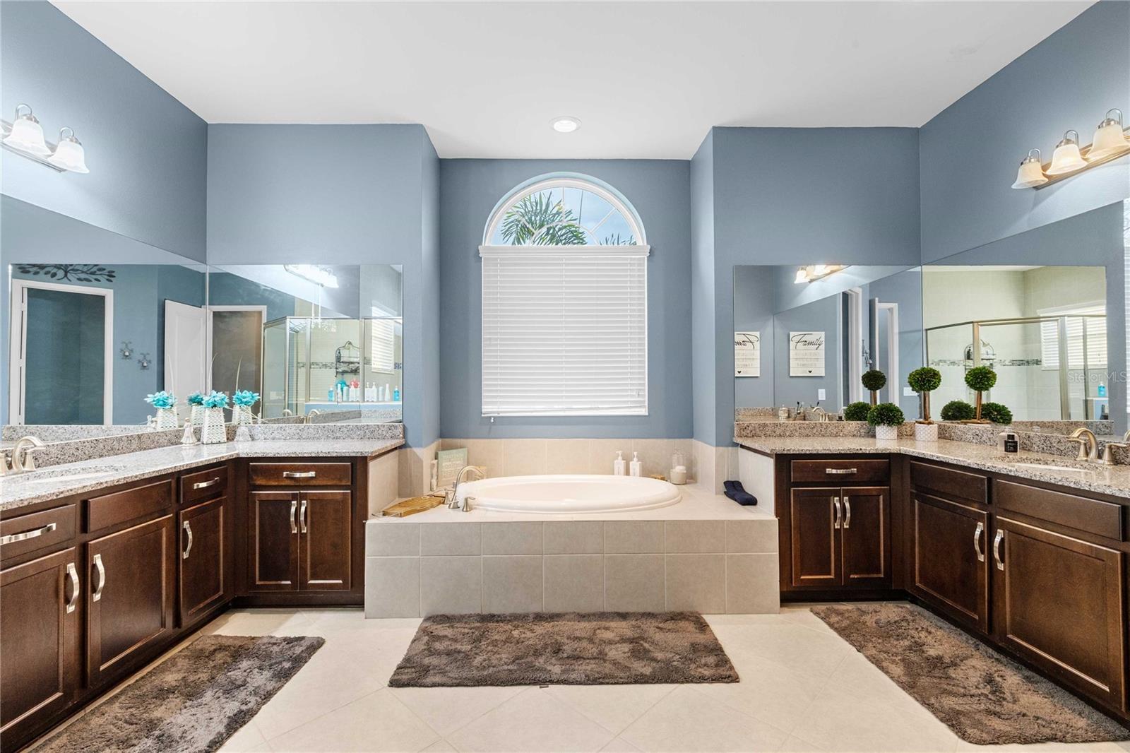 Primary bathroom with garden tub