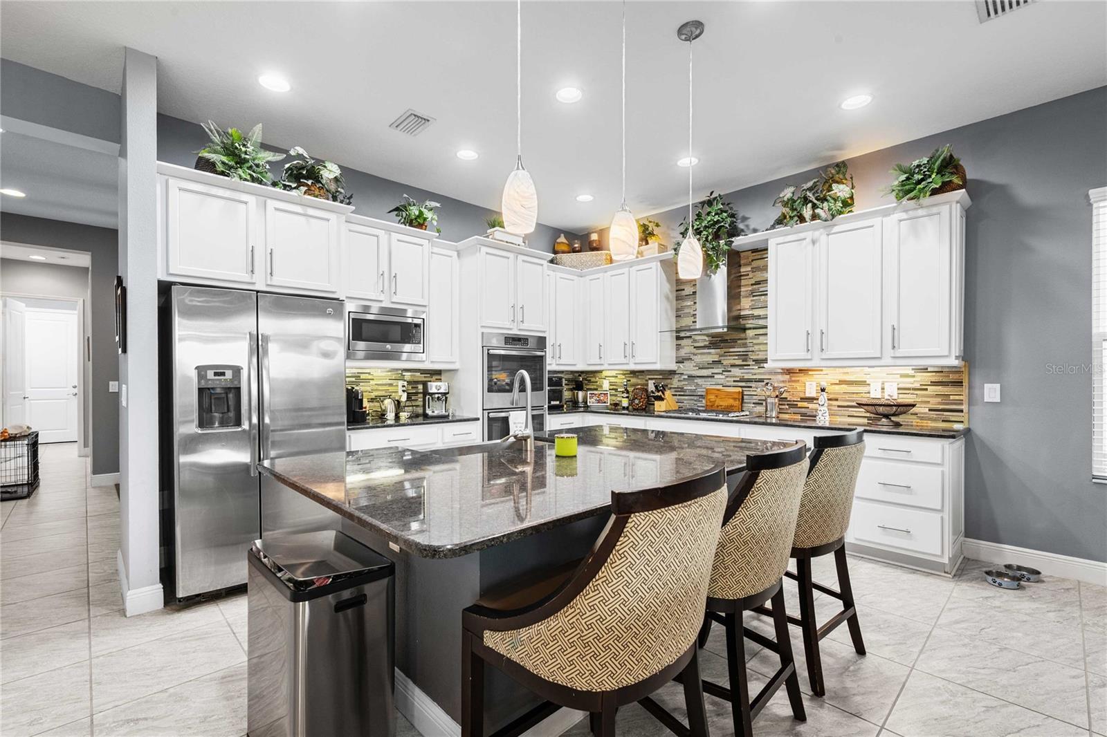 Kitchen with hallway to Dining room