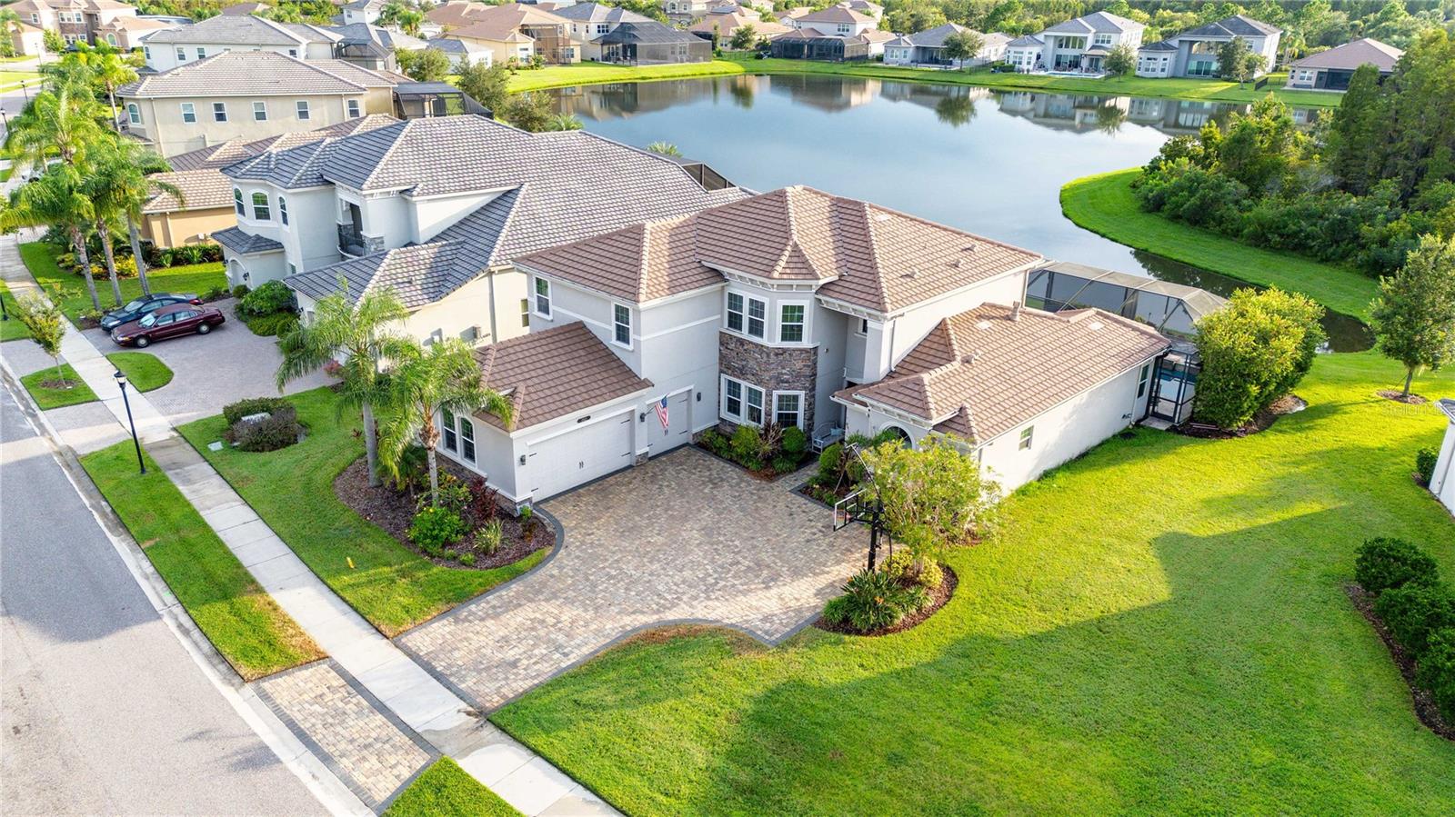 Aerial view of home