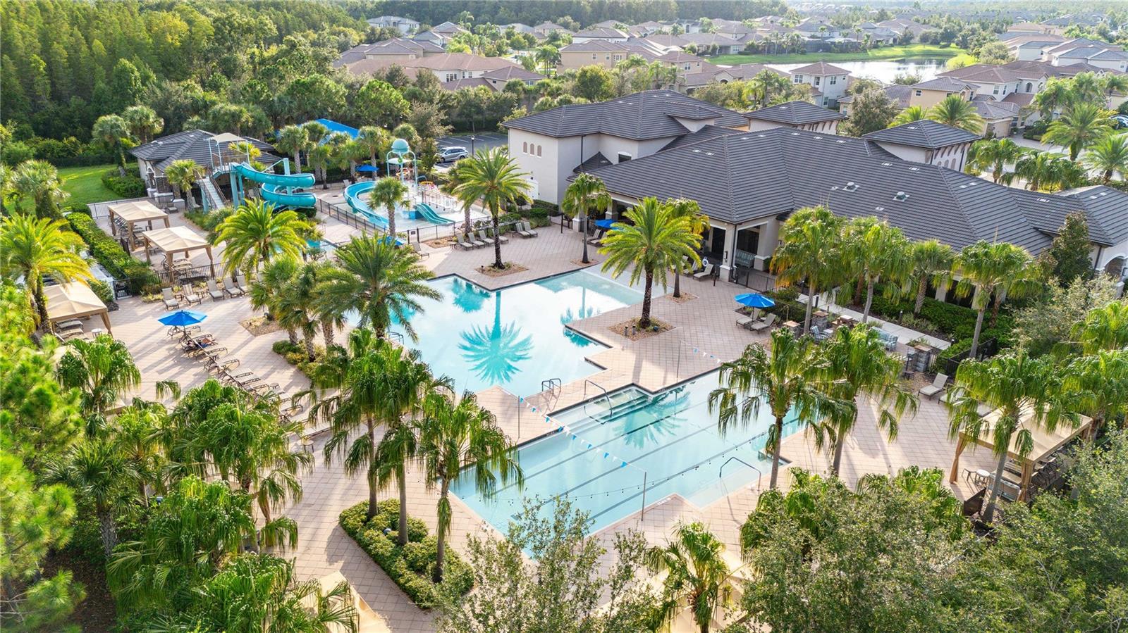 Clubhouse and pool area
