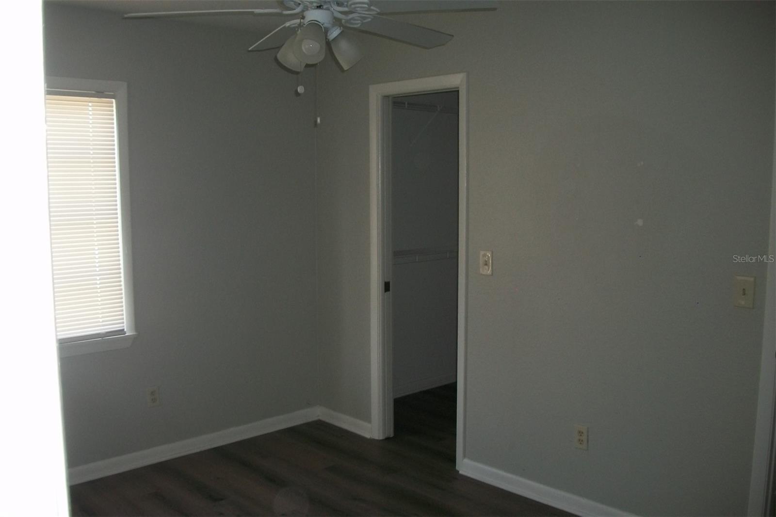 Primary door on right walk in closet