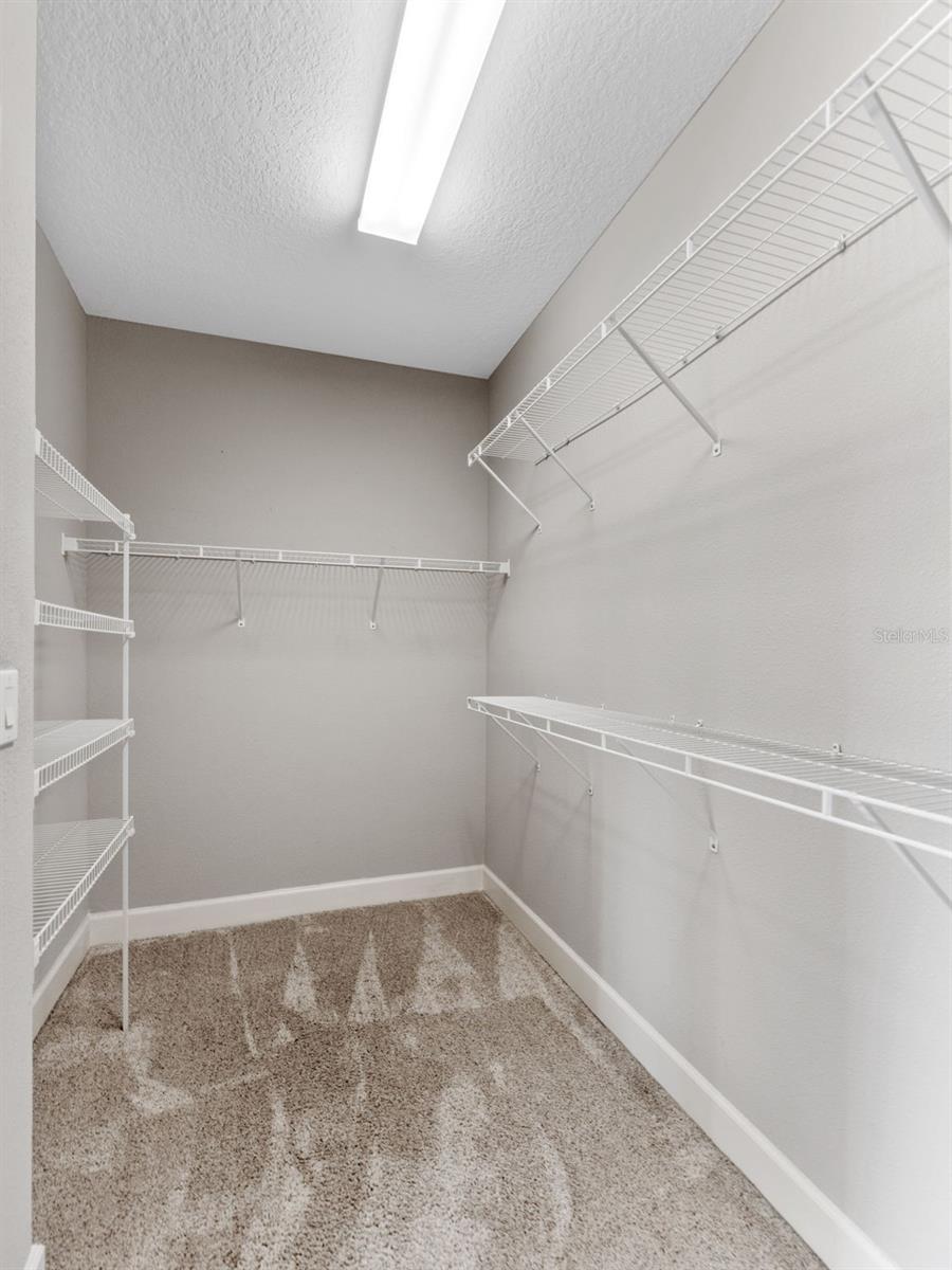 Spacious Master Bedroom Walk-in Closet!